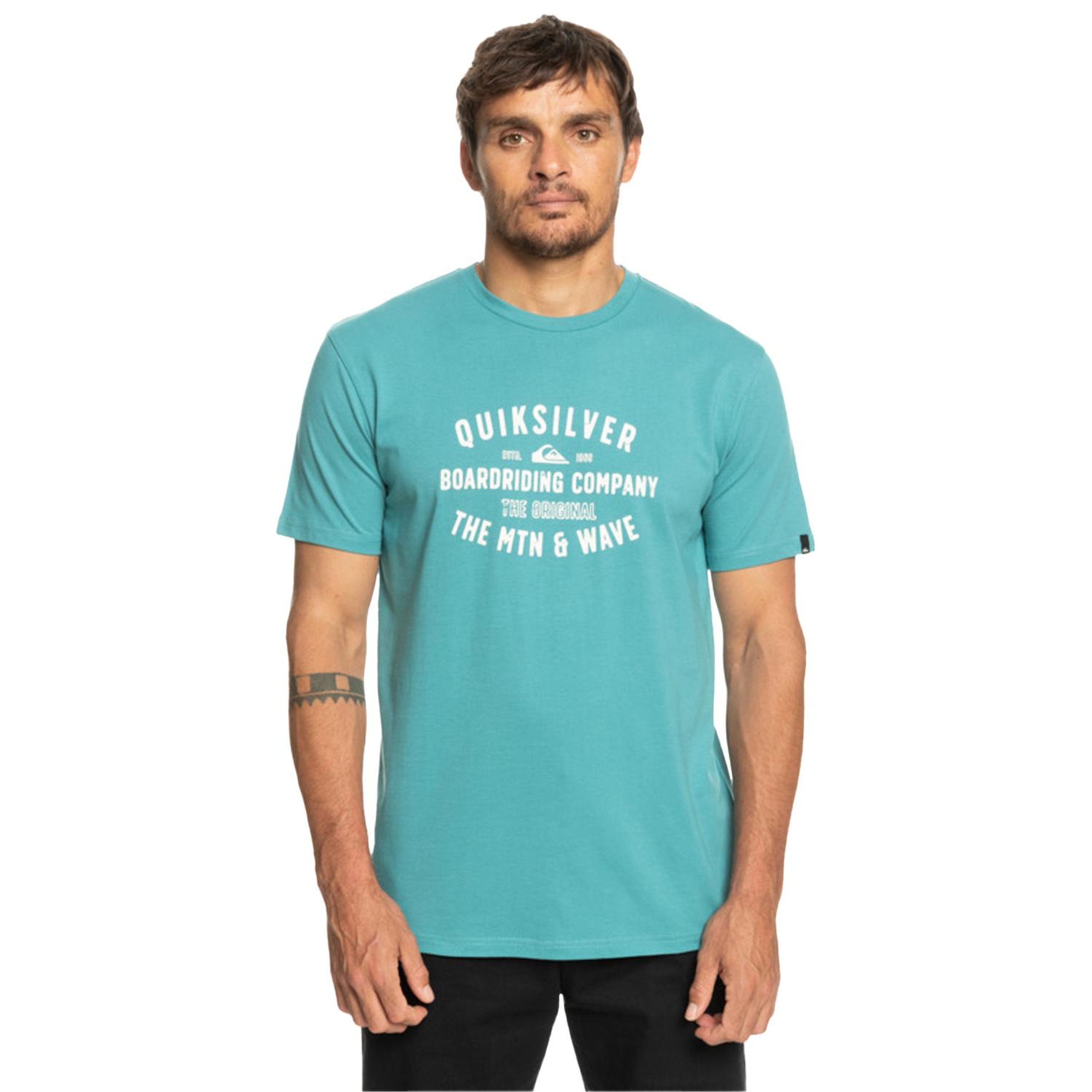 Quiksilver Qssurflockup Erkek Mavi Tişört