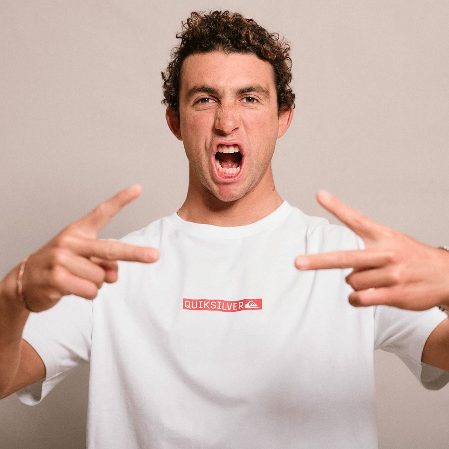 Quiksilver Dna Clicker Erkek Beyaz Tişört