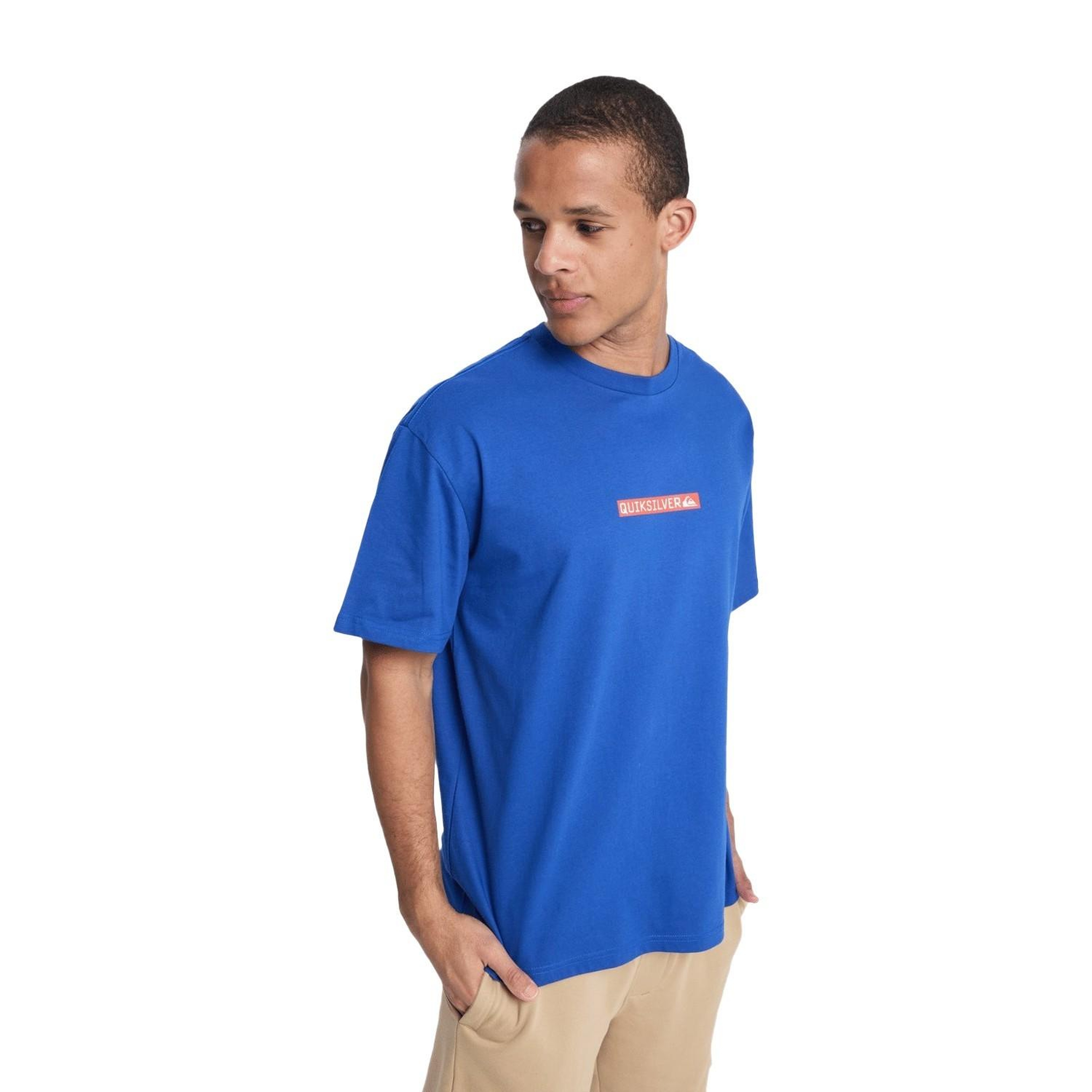 Quiksilver Dna Clicker Erkek Mavi Tişört