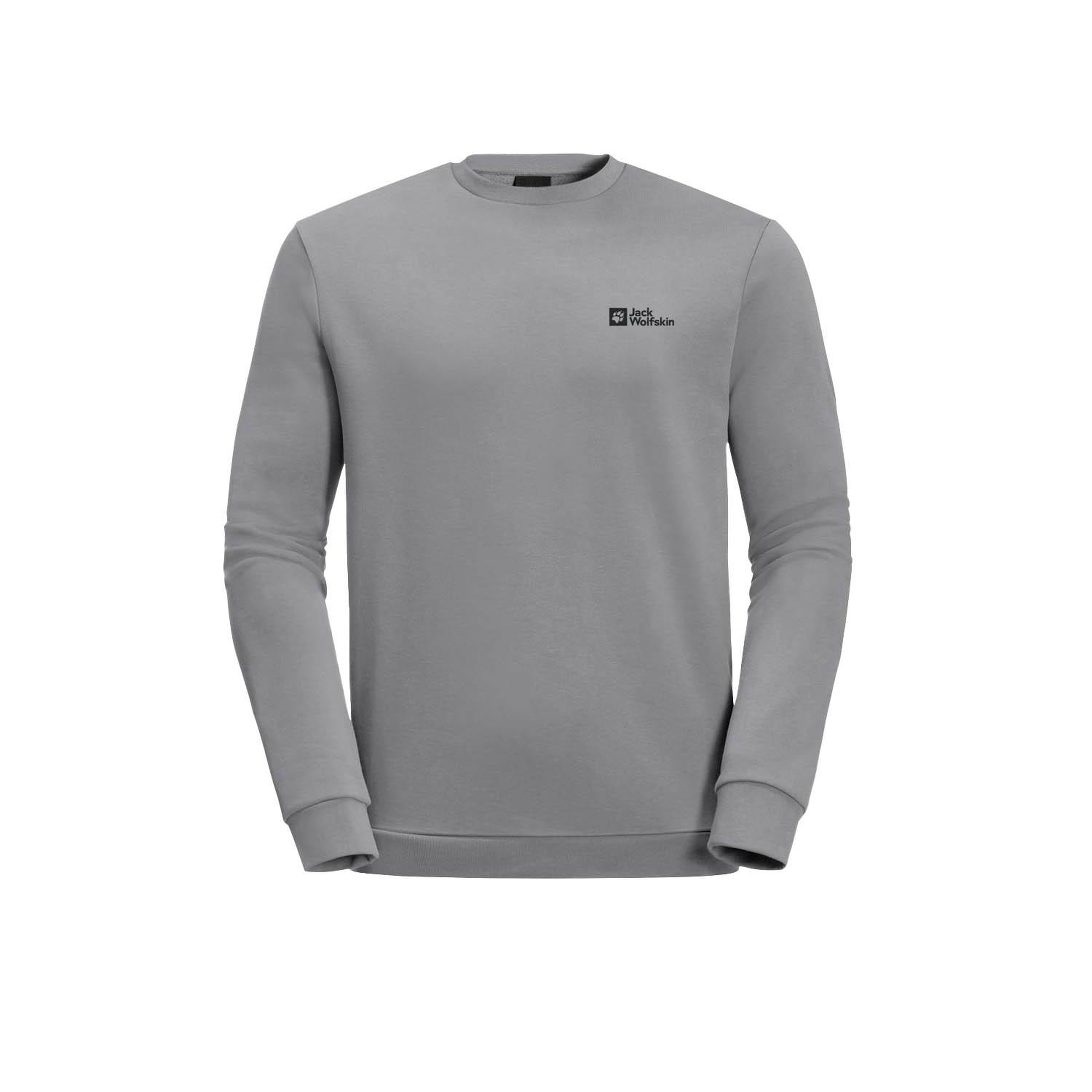 Jack Wolfskin Essential Cre eck Erkek Mavi Sweat