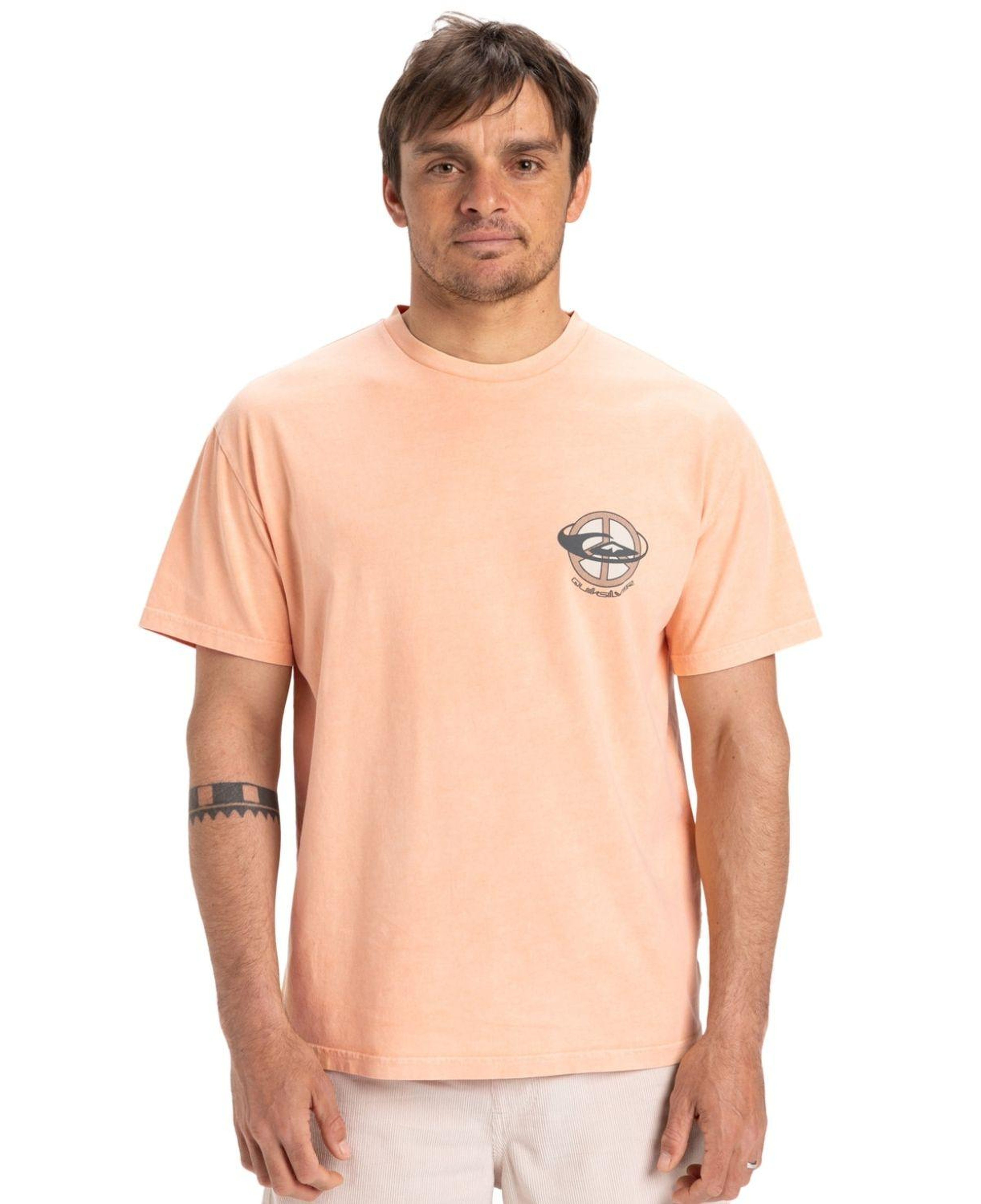 Quiksilver Nd Wake Up World Erkek Sarı Tişört