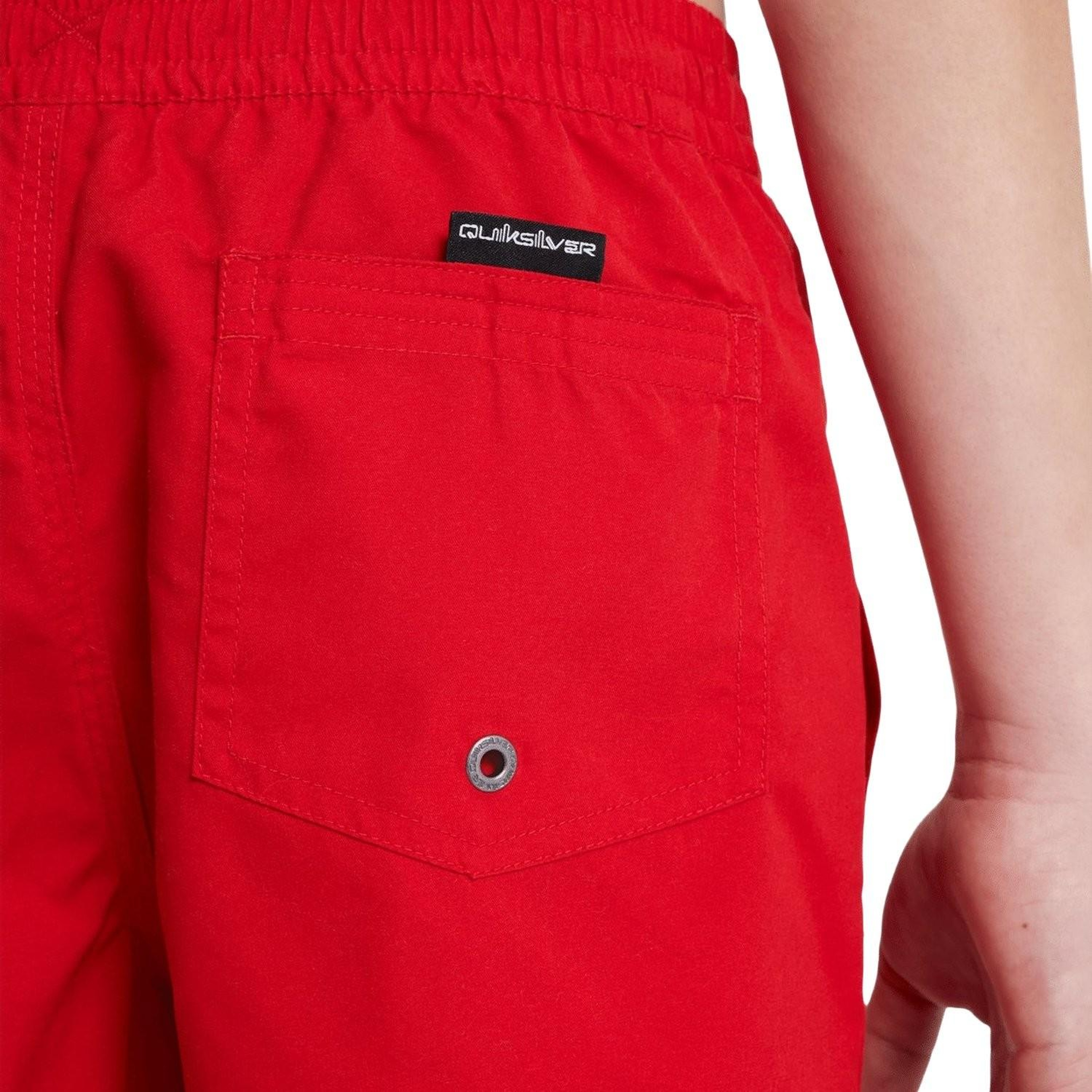 Quiksilver Evd Solid Erkek Çocuk Kırmızı Volley Short