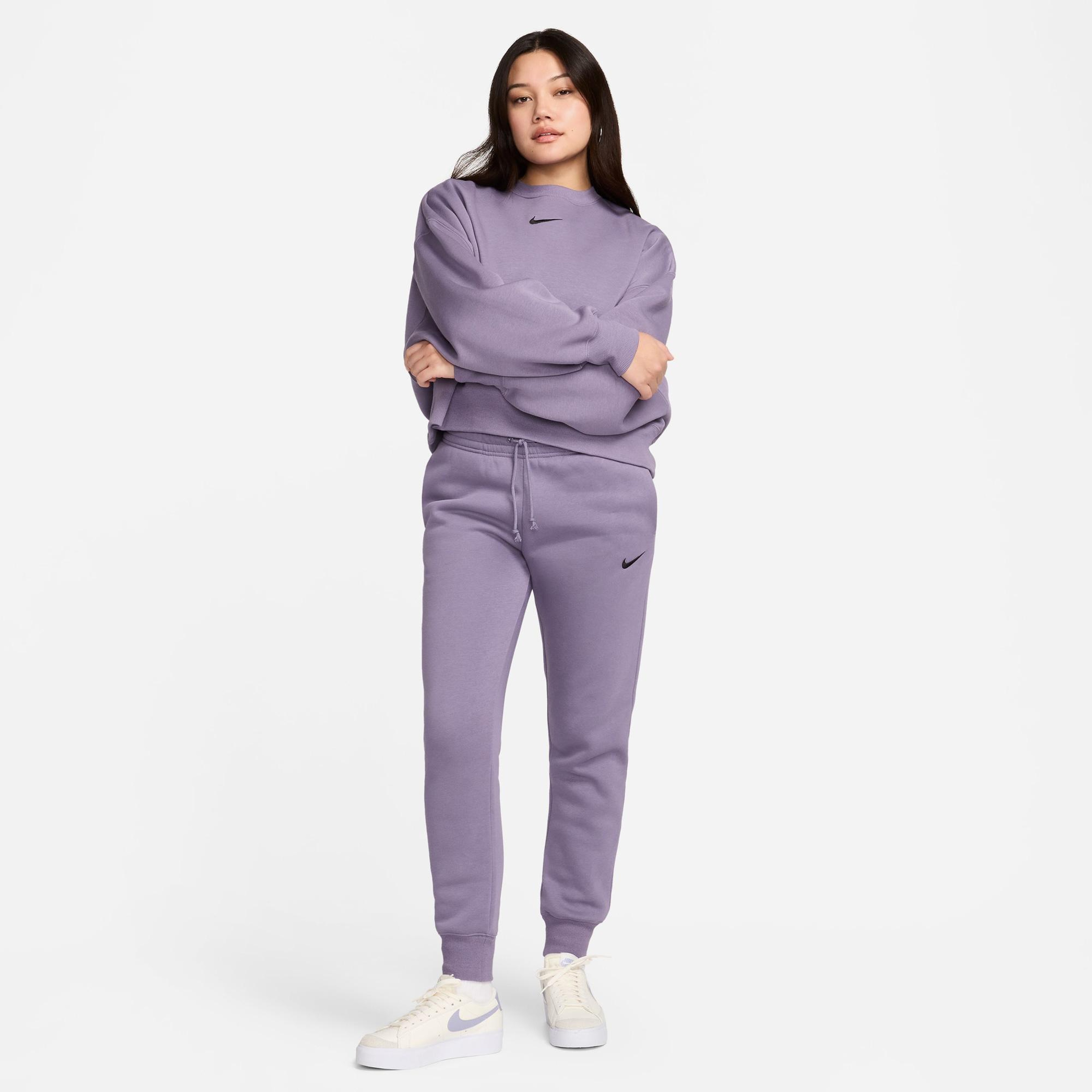 Nike Sportswear Phoenix Fleece Kadın Mor Eşofman Altı