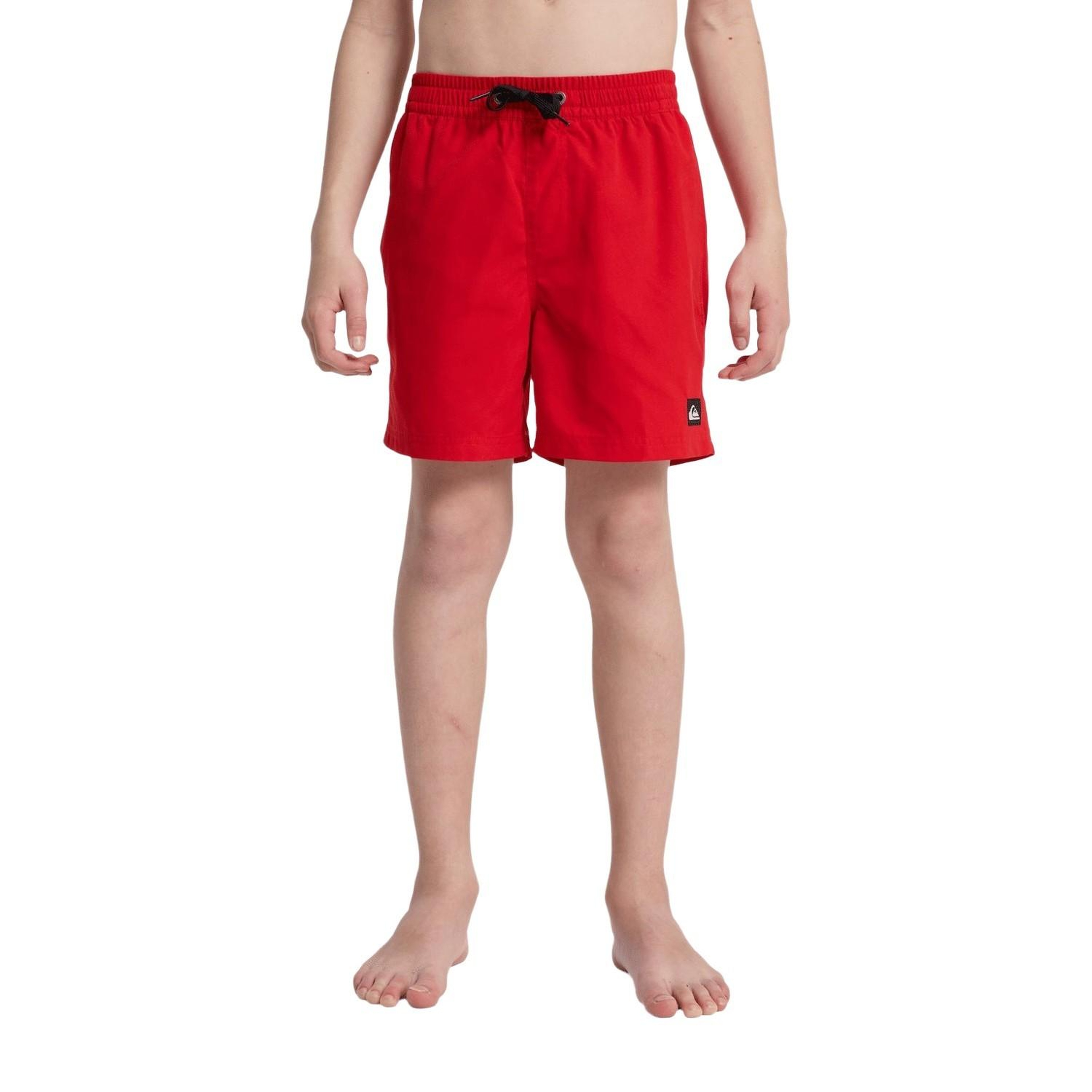 Quiksilver Evd Solid Erkek Çocuk Kırmızı Volley Short
