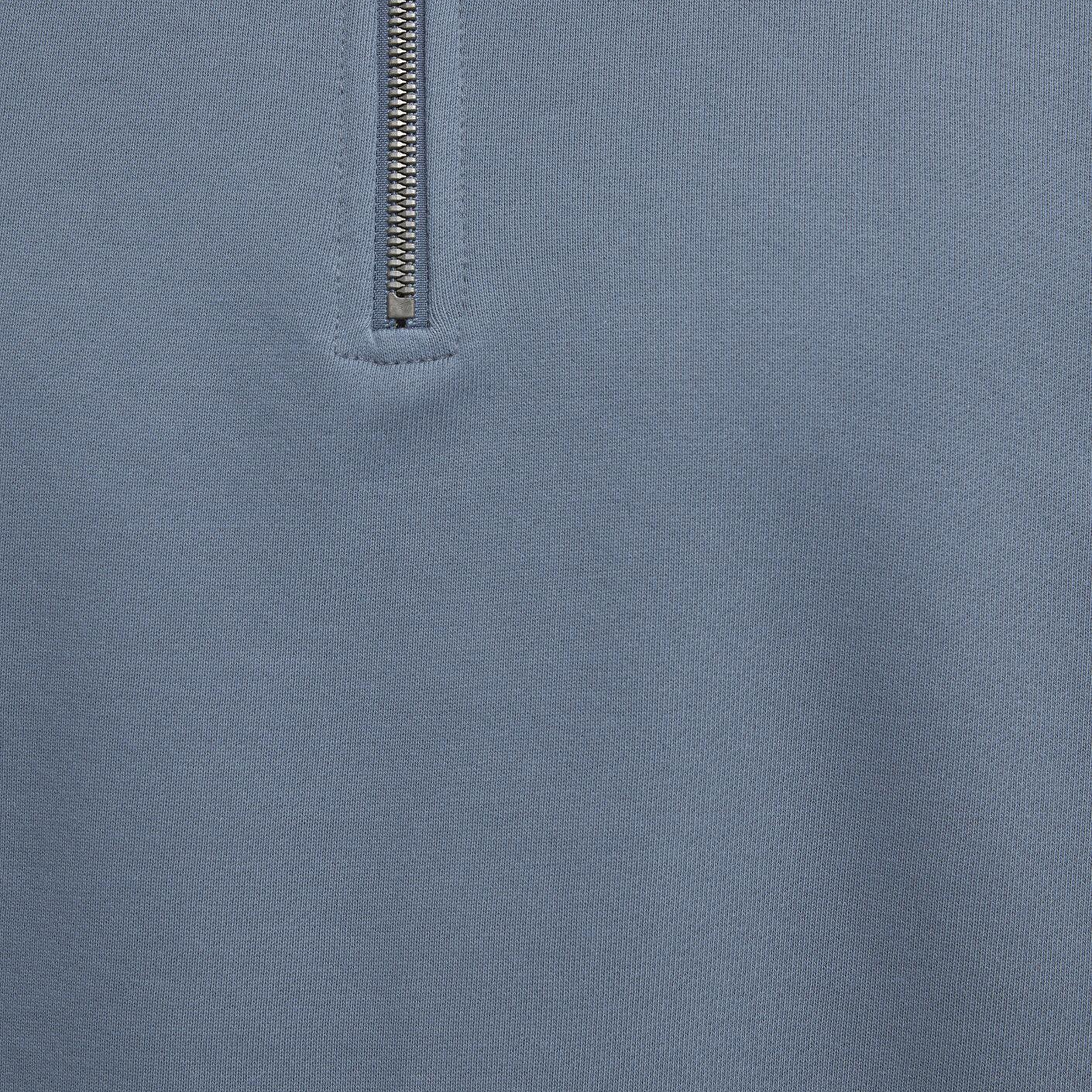 Mavi Yarı Fermuarlı Mavi Basic Sweatshirt 0S10419-80889