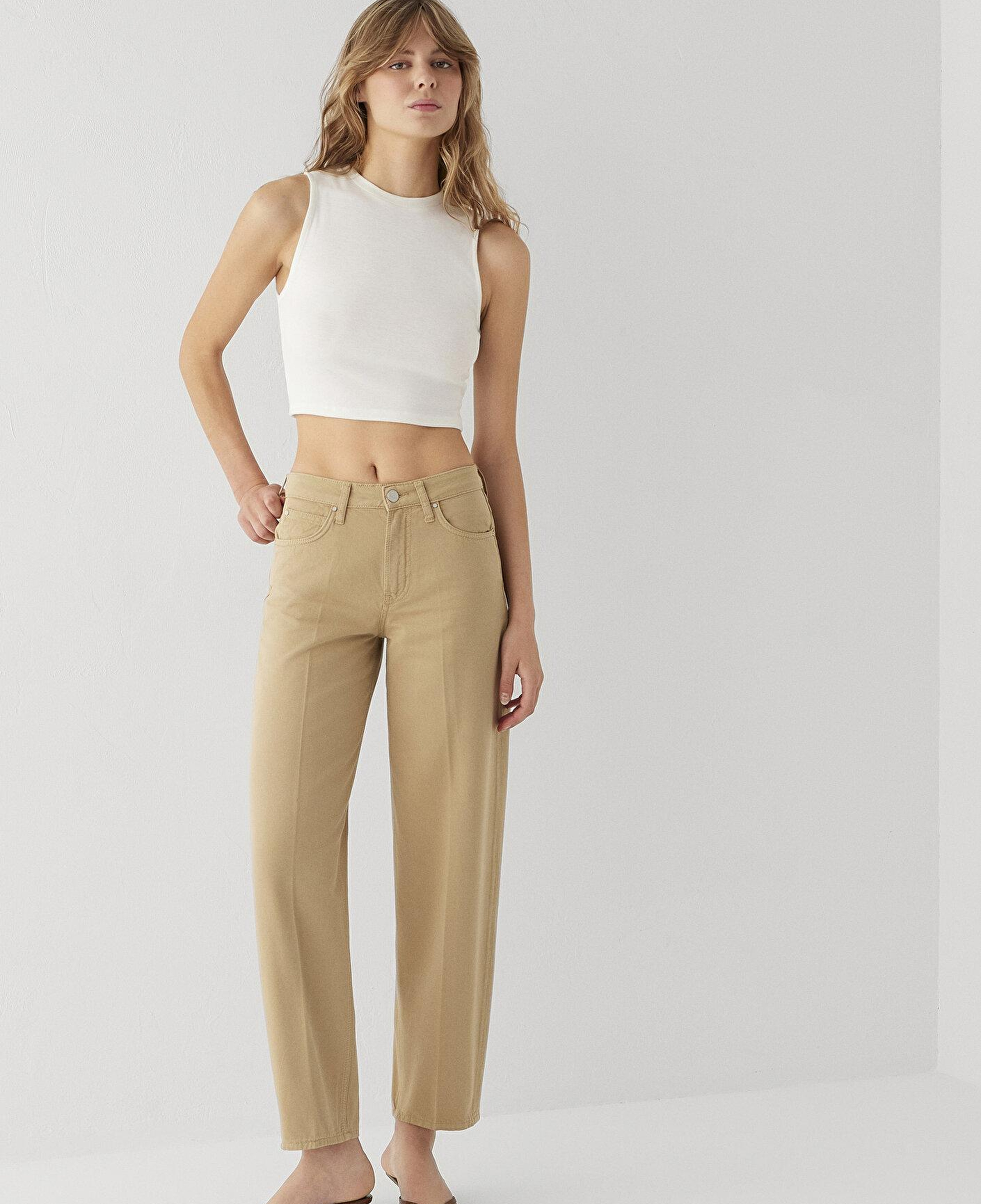 Mavi Tiya Mavi Edition Camel Gabardin Pantolon 1018900-A4201