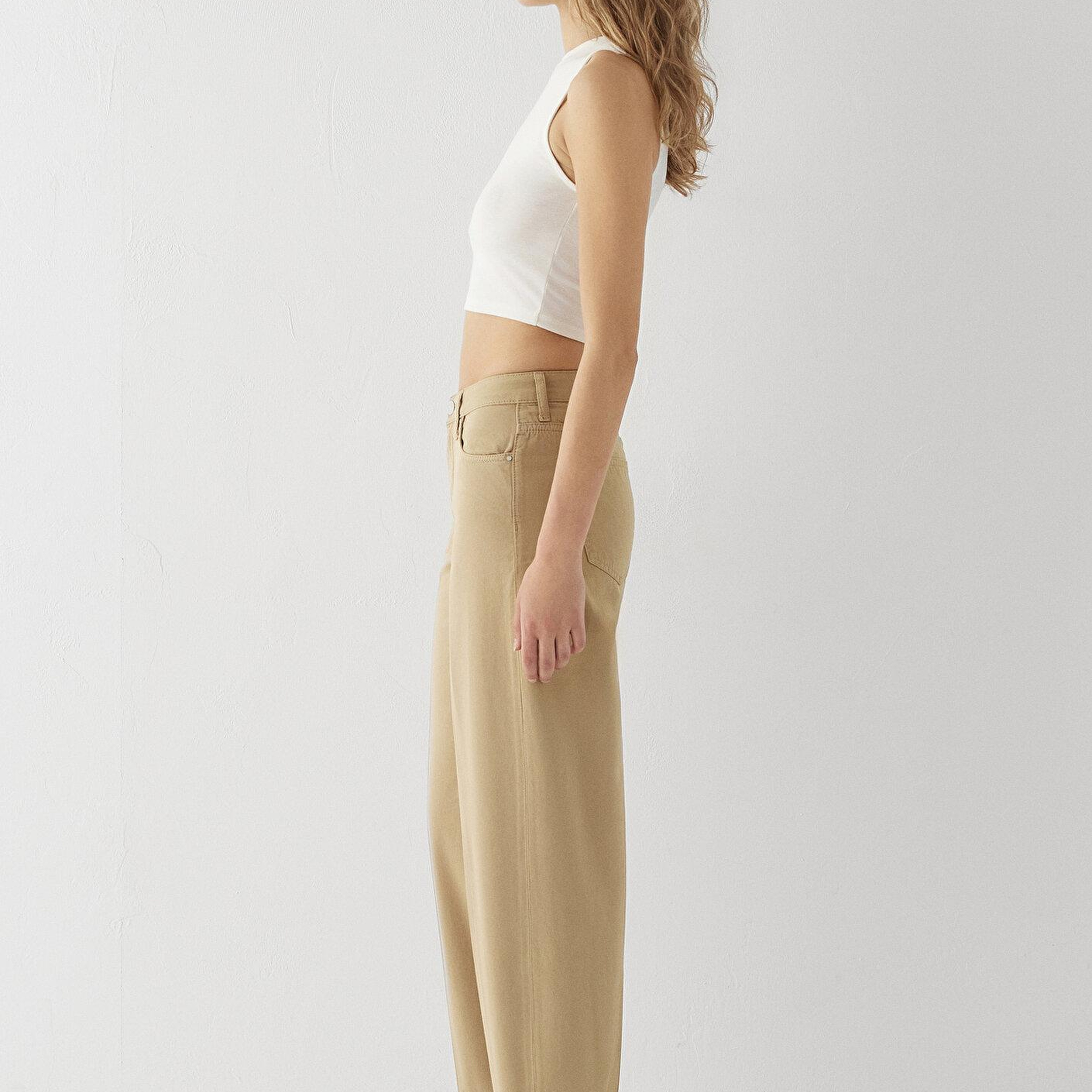 Mavi Tiya Mavi Edition Camel Gabardin Pantolon 1018900-A4201