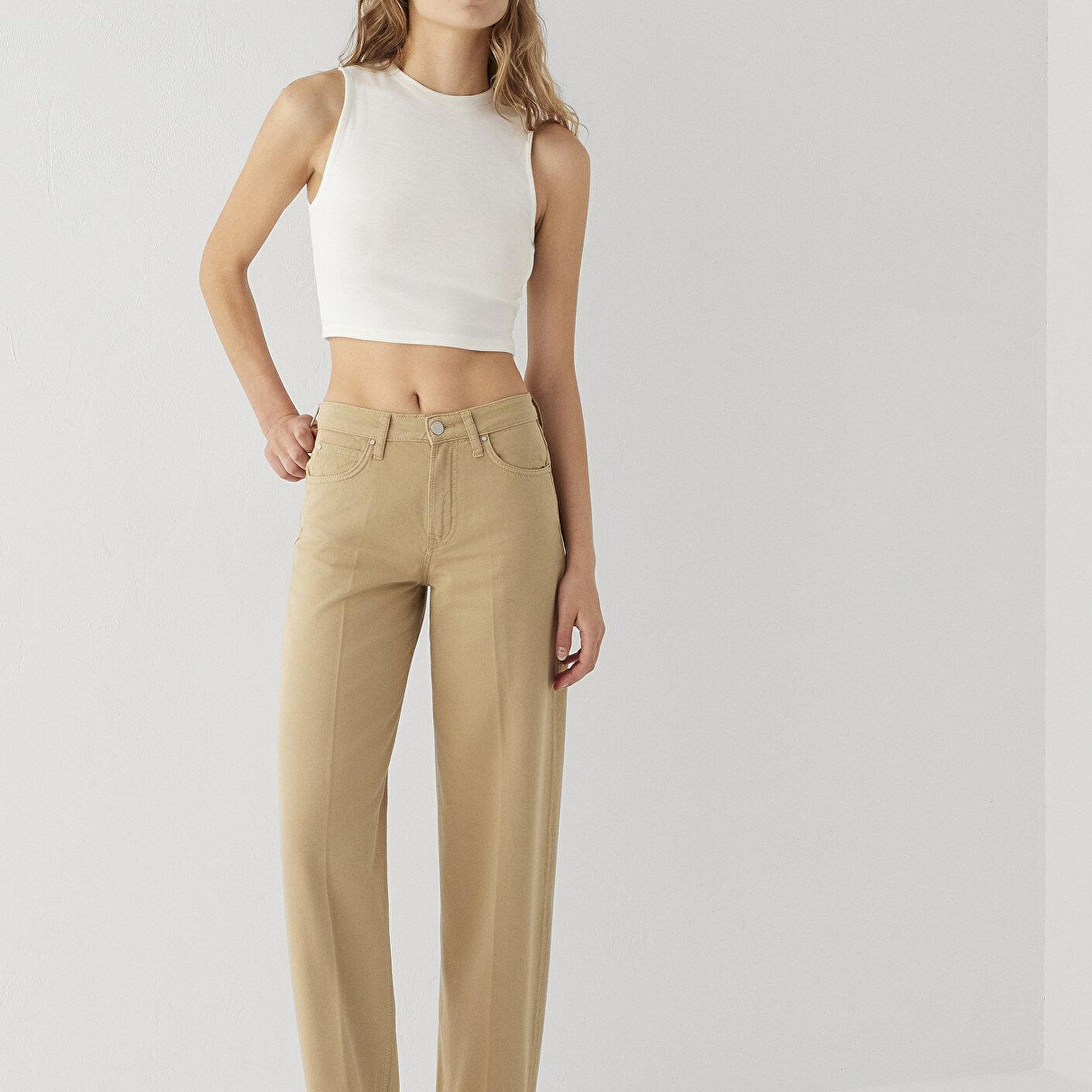 Mavi Tiya Mavi Edition Camel Gabardin Pantolon 1018900-A4201