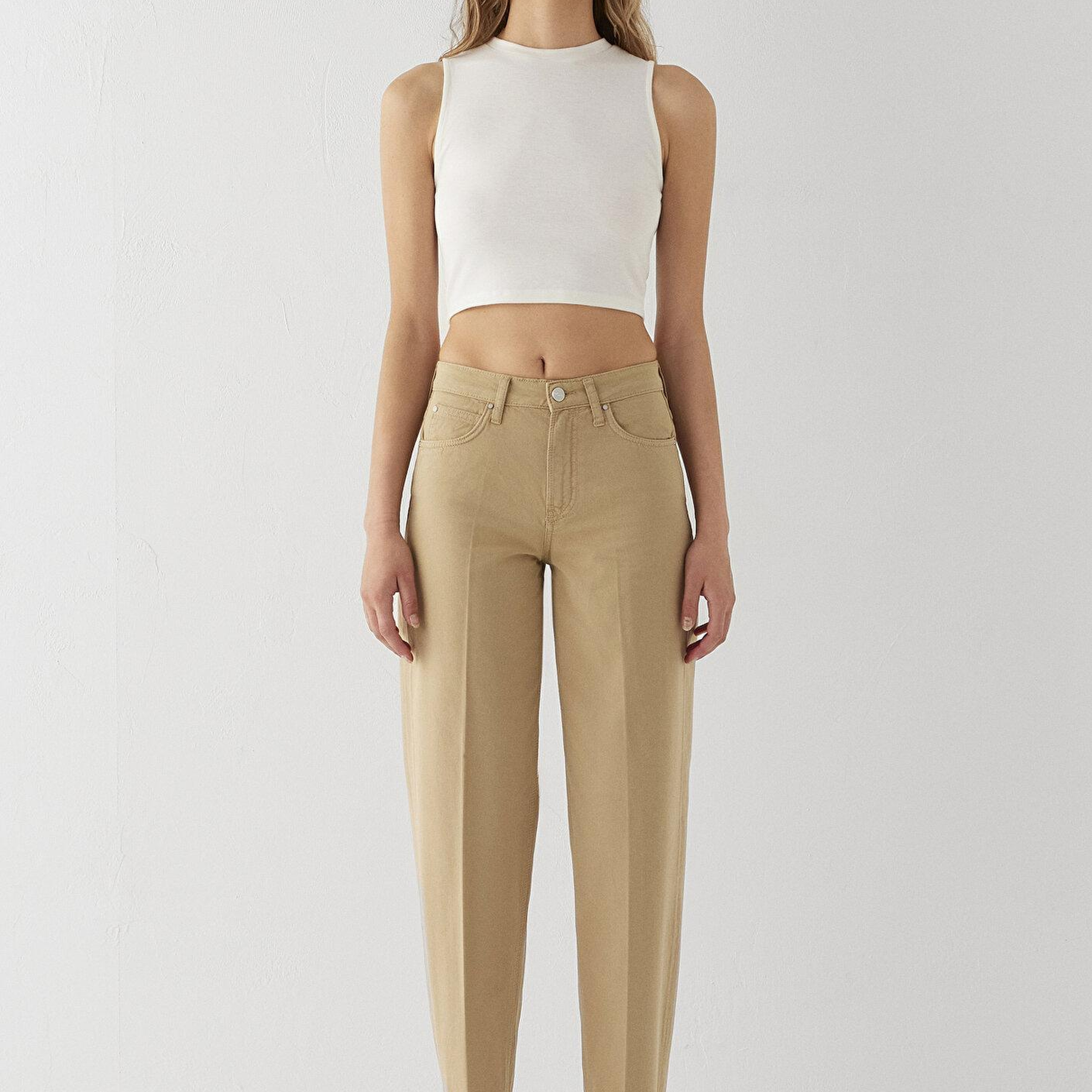Mavi Tiya Mavi Edition Camel Gabardin Pantolon 1018900-A4201