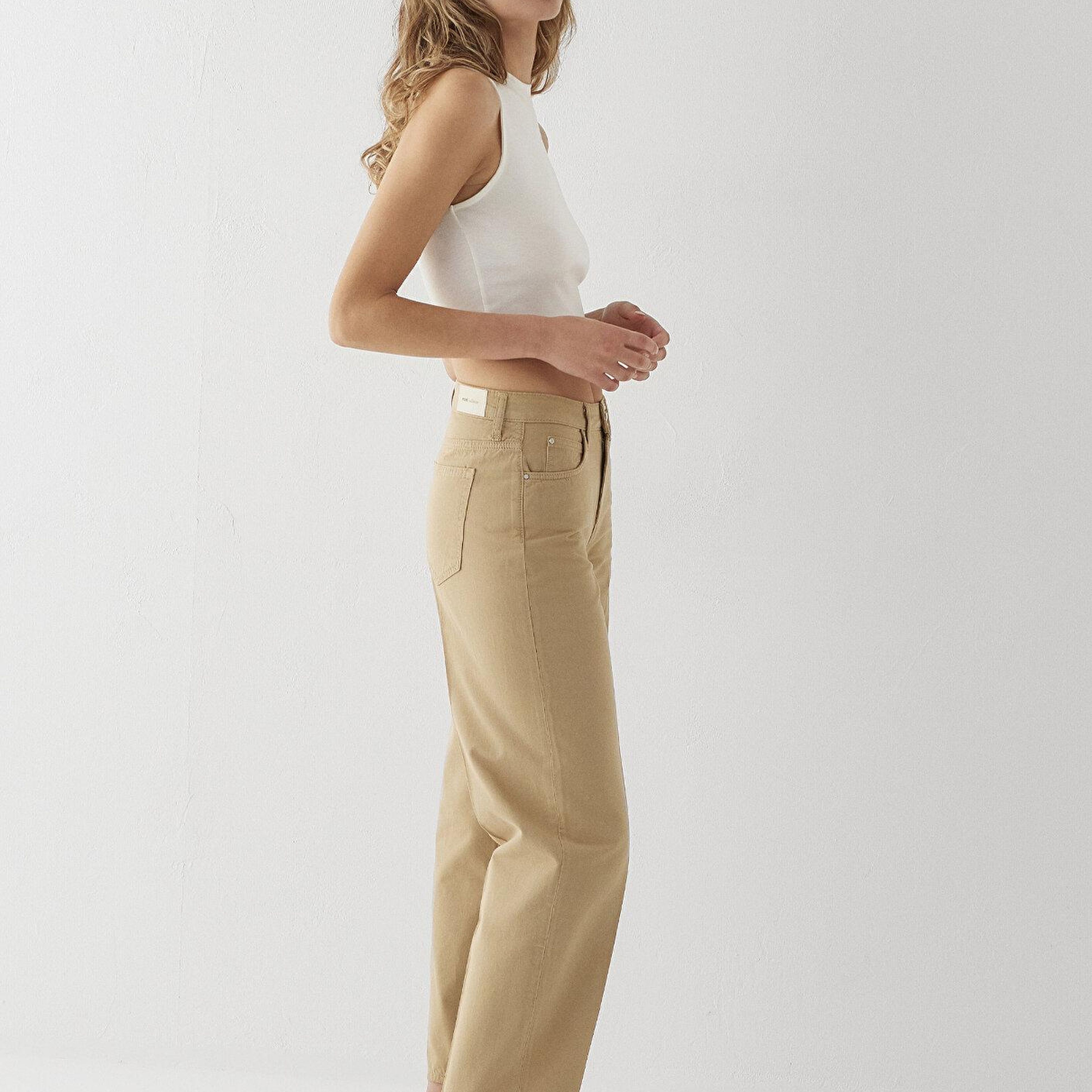 Mavi Tiya Mavi Edition Camel Gabardin Pantolon 1018900-A4201