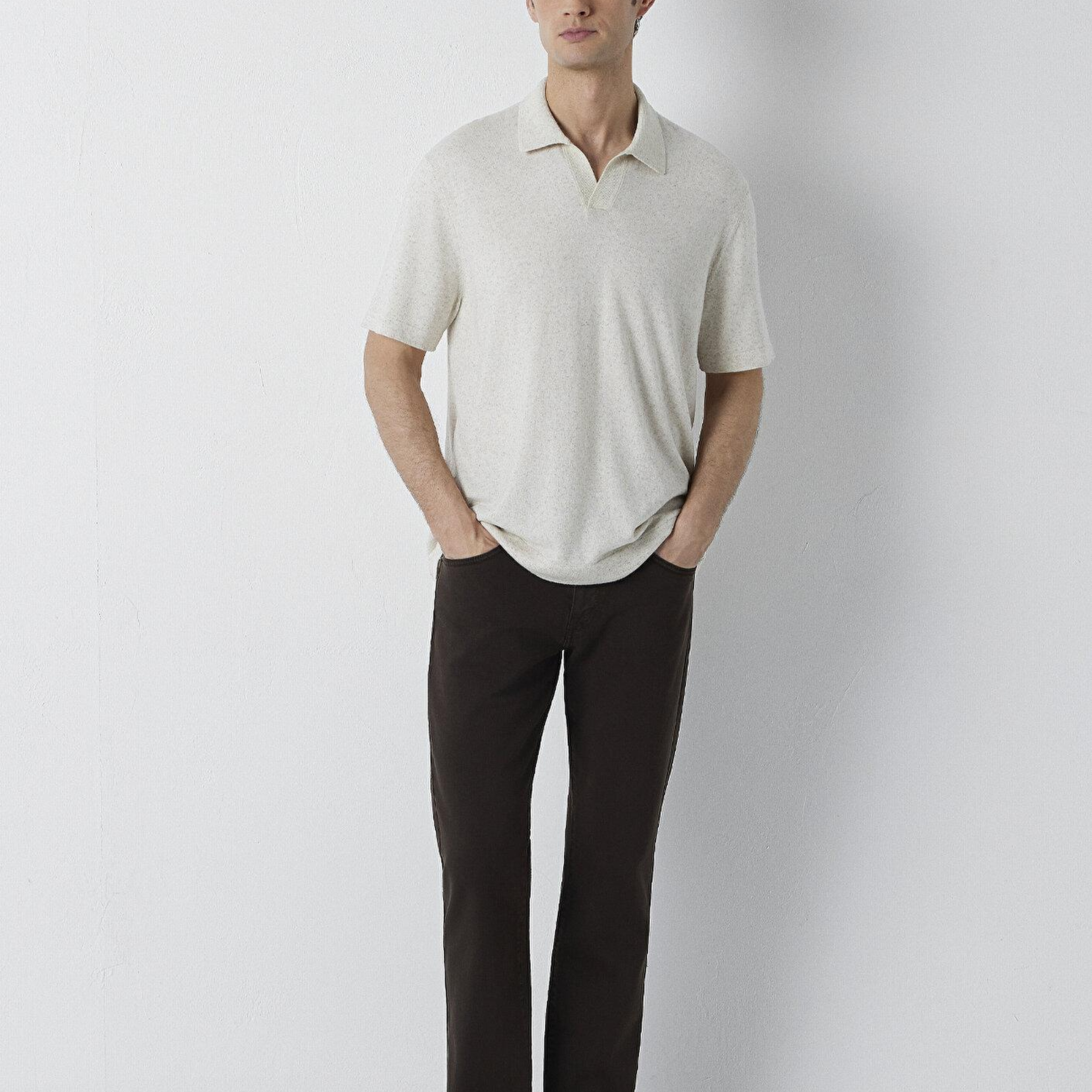 Mavi Hunter Kahverengi Gabardin Pantolon 00202A4173