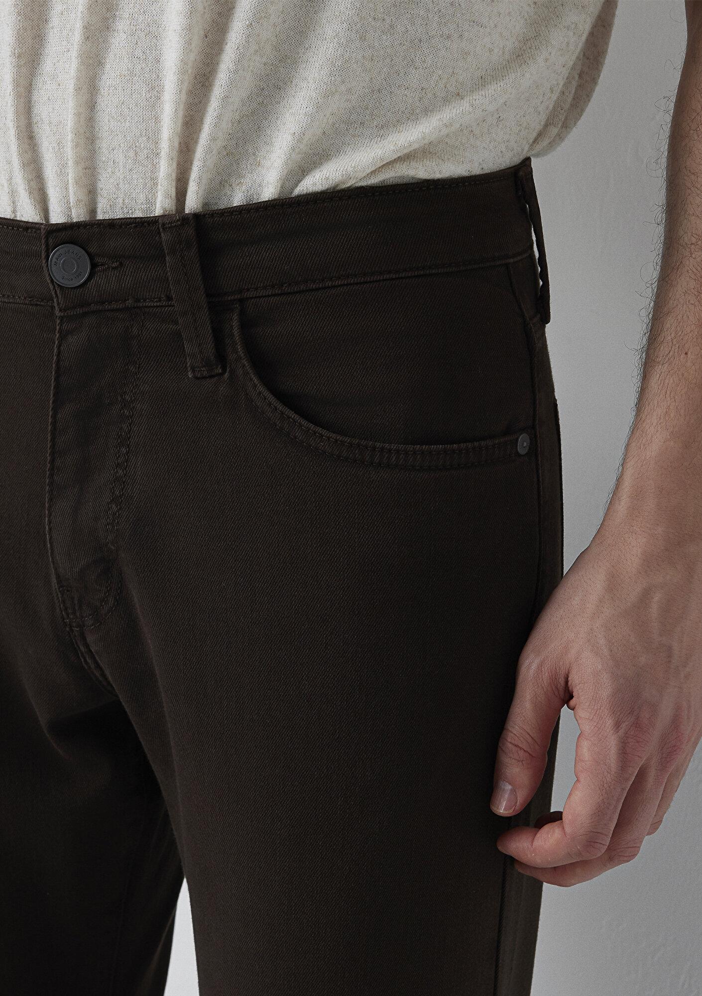 Mavi Hunter Kahverengi Gabardin Pantolon 00202A4173