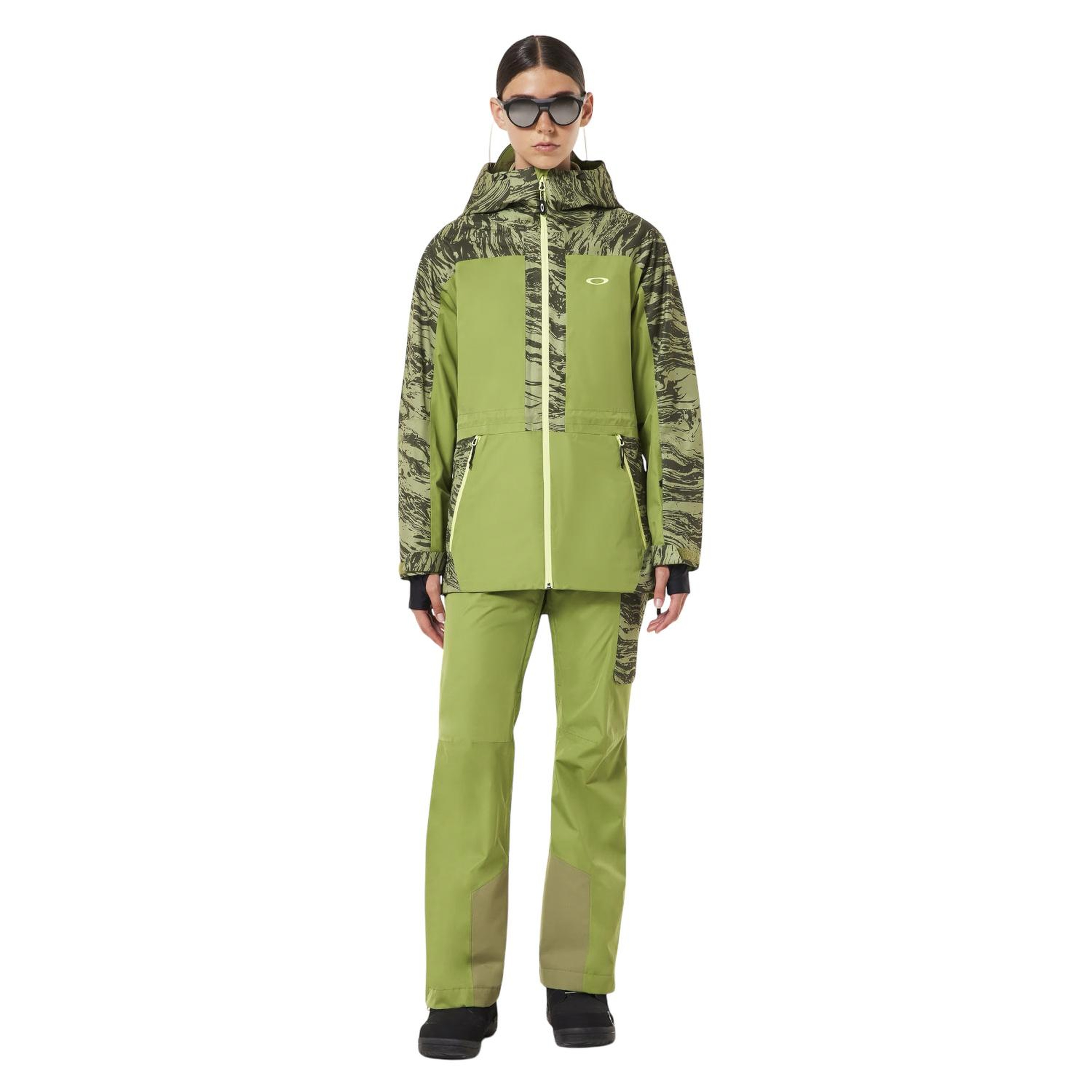 Oakley Tc Juno Reduct Shell 20 Kadın Yeşil Snowboard Ceketi