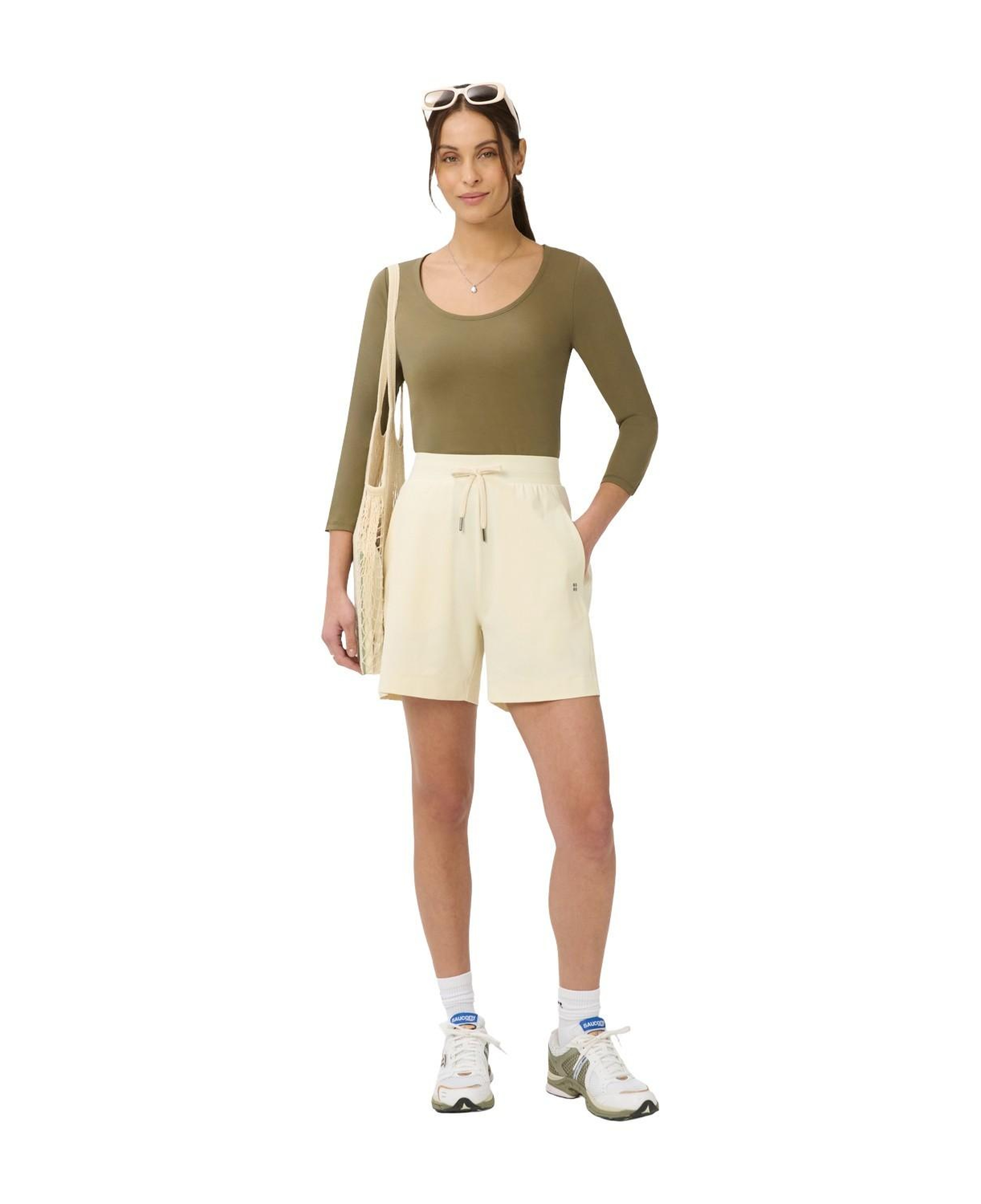 Sweaty Betty Explorer 55 Short Kadın Bej Şort