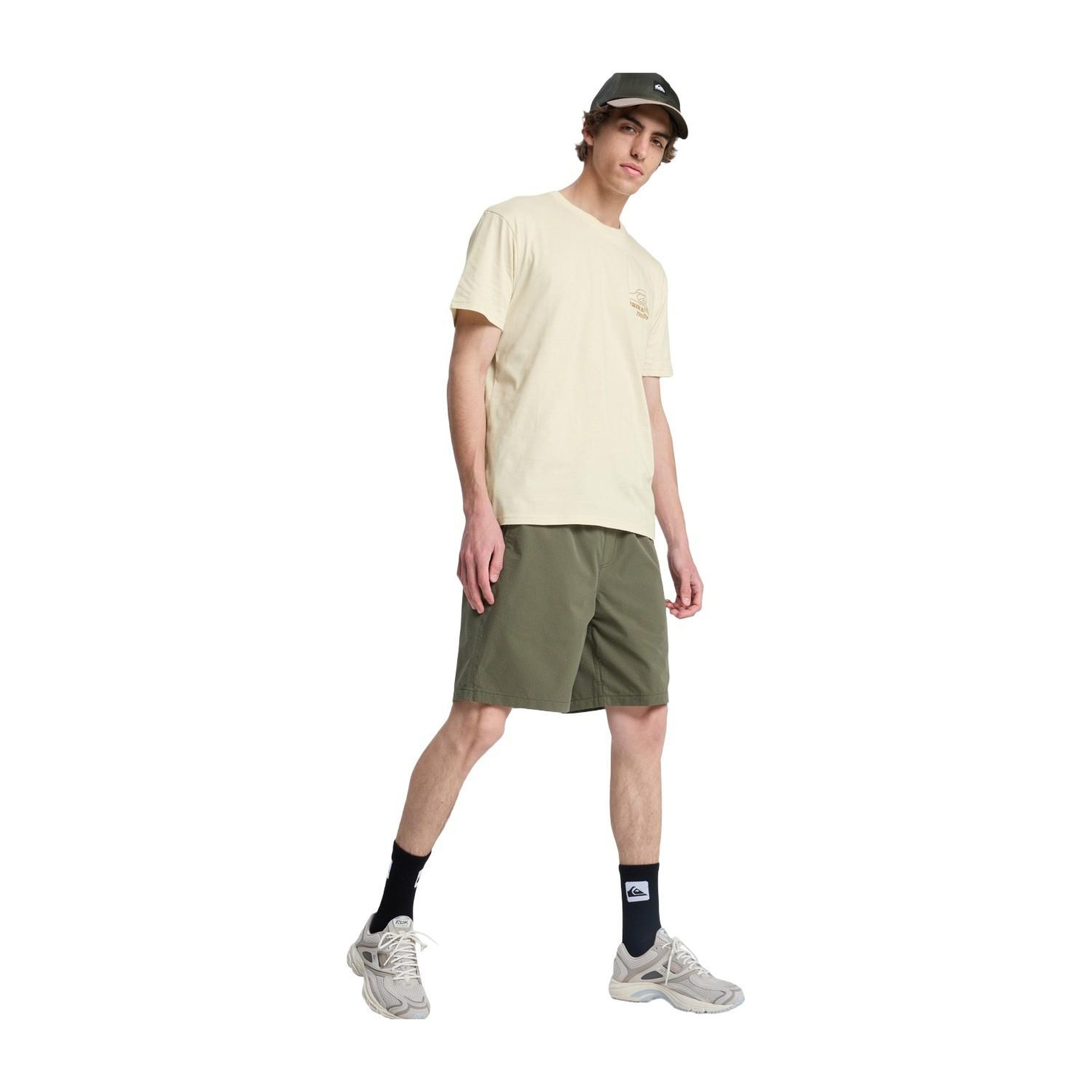 Quiksilver Bliss Point Erkek Beyaz Tişört