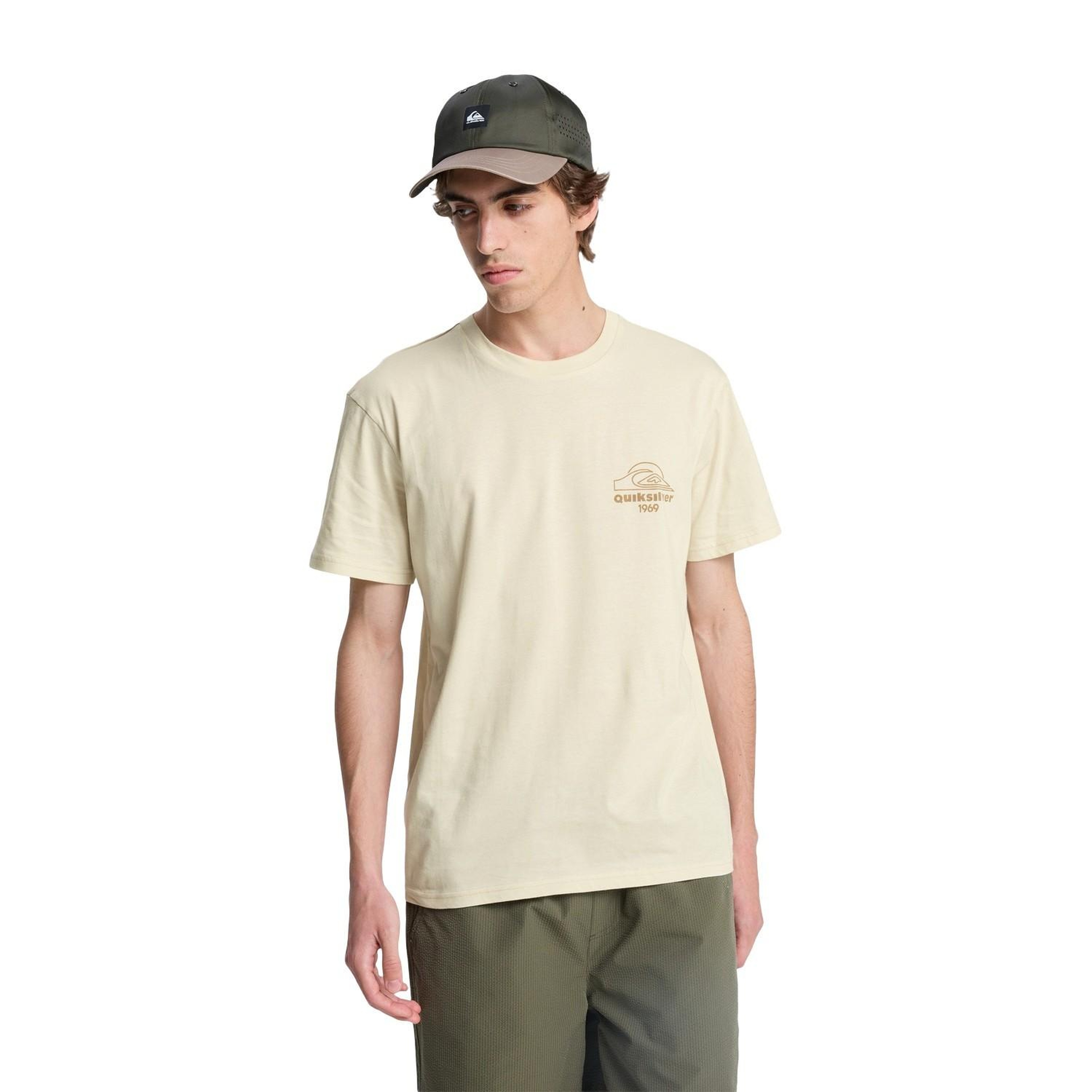 Quiksilver Bliss Point Erkek Beyaz Tişört