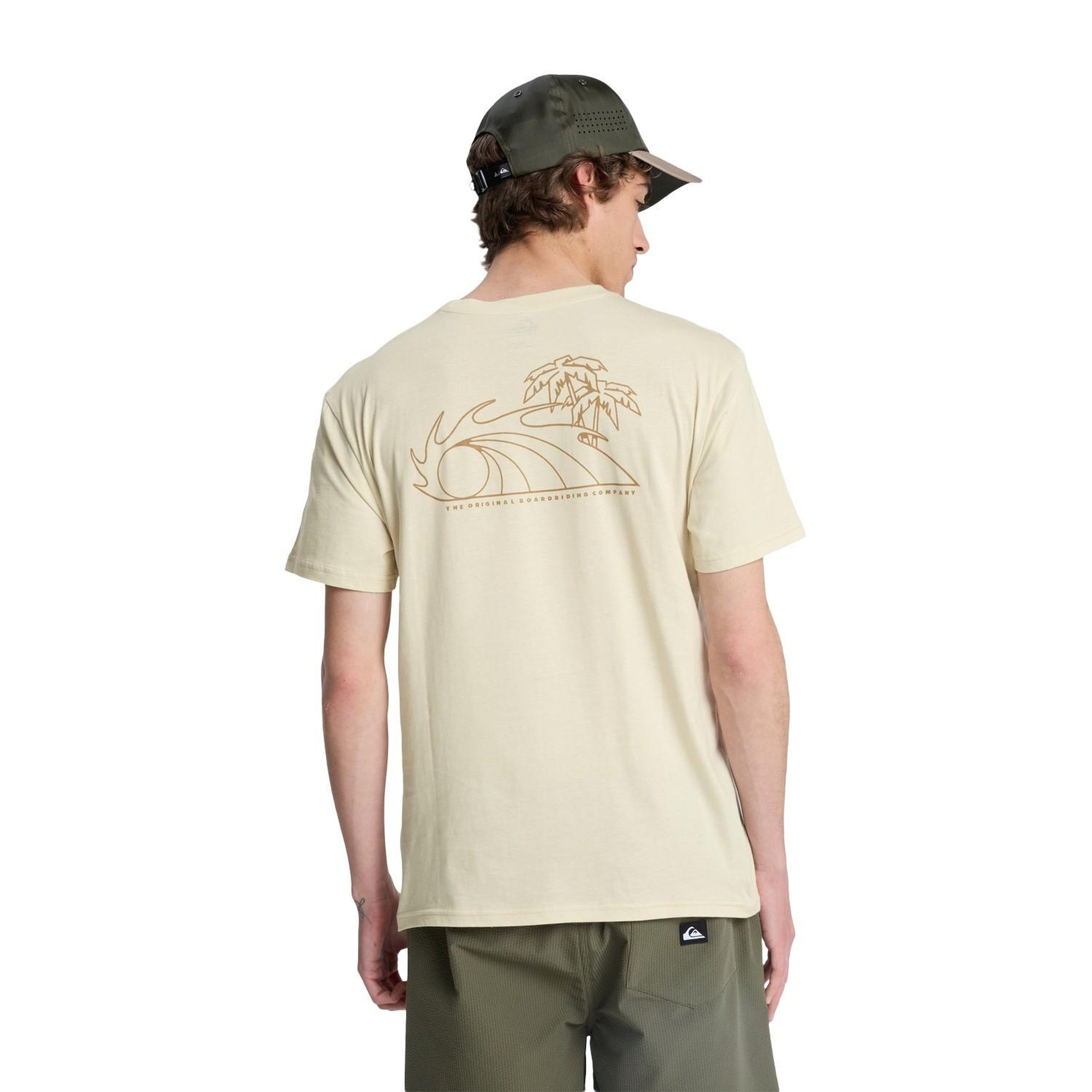 Quiksilver Bliss Point Erkek Beyaz Tişört