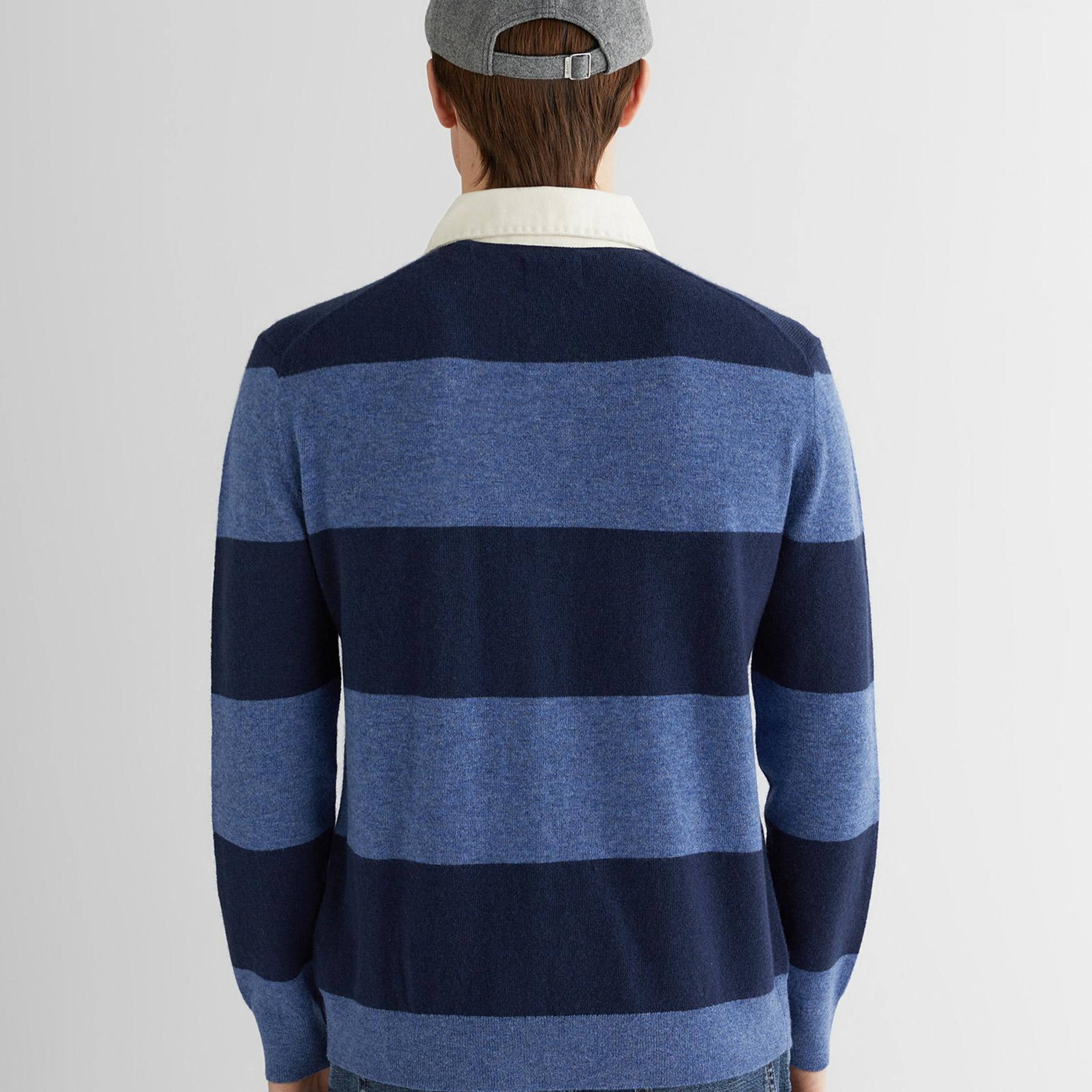 GANT Erkek Lacivert Regular Fit Polo Yaka Triko