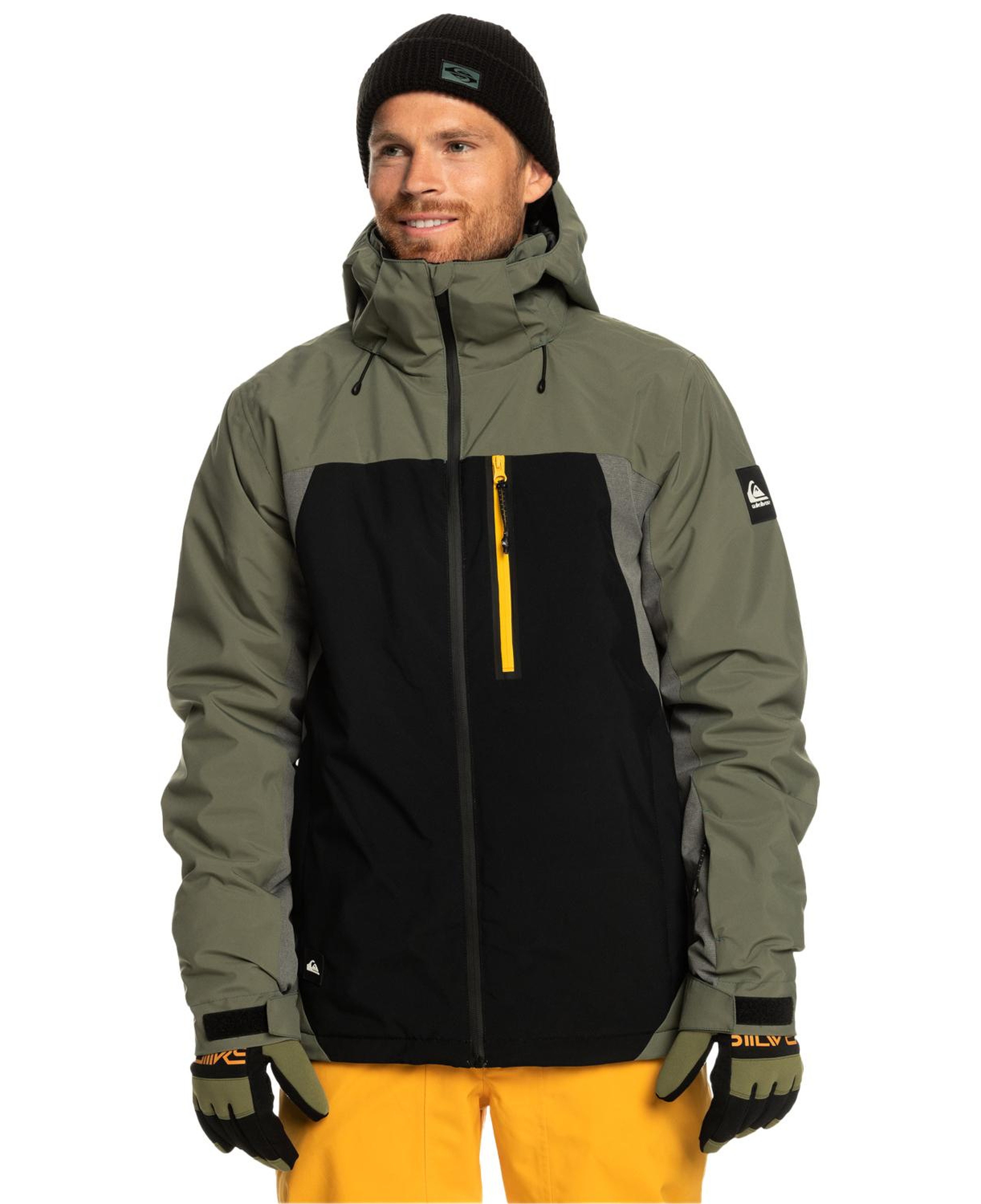 Quiksilver Mission Plus Erkek Siyah Snowboard Ceketi