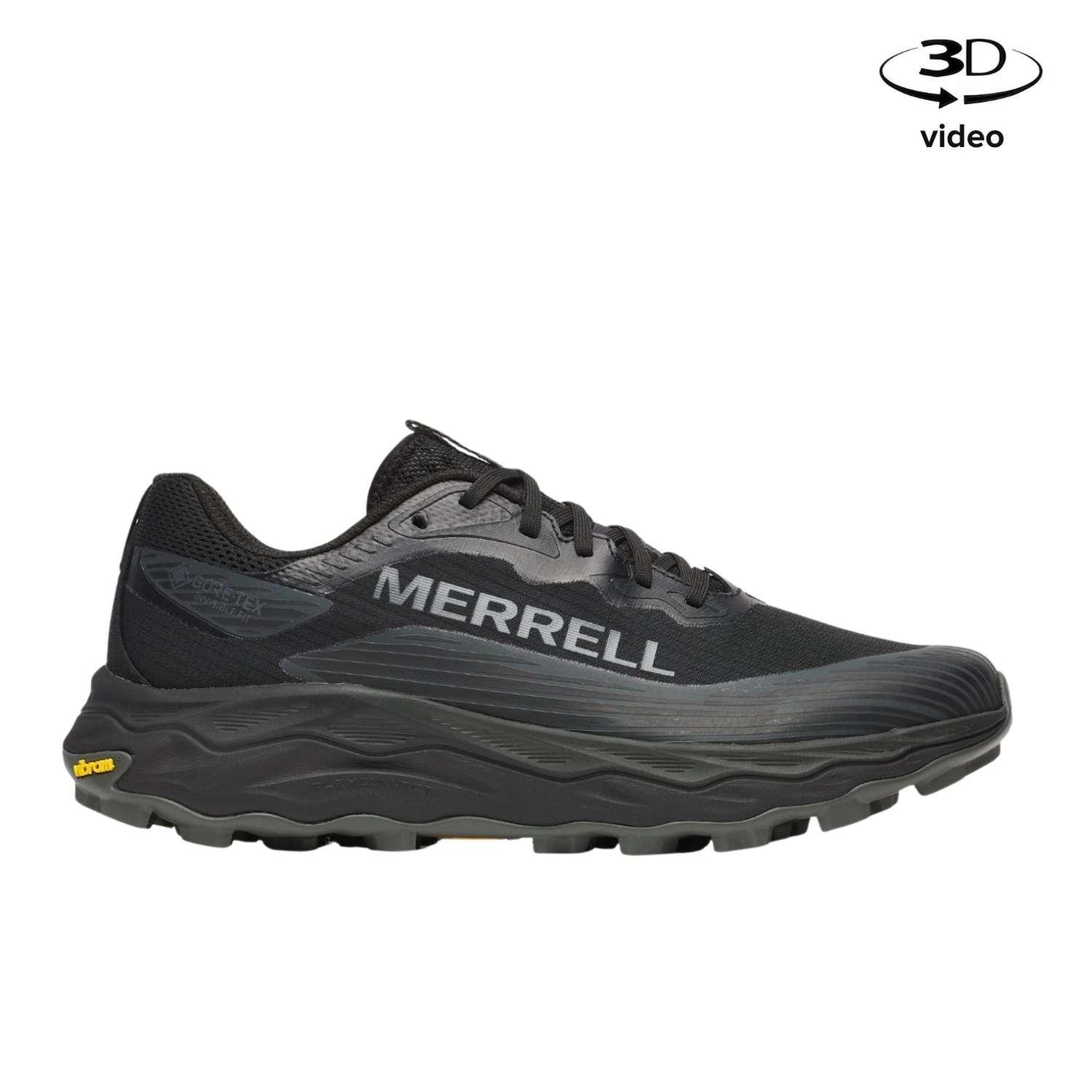 Merrell Agility Peak 6 Gore-Tex Erkek Siyah Patika Koşusu Ayakkabısı