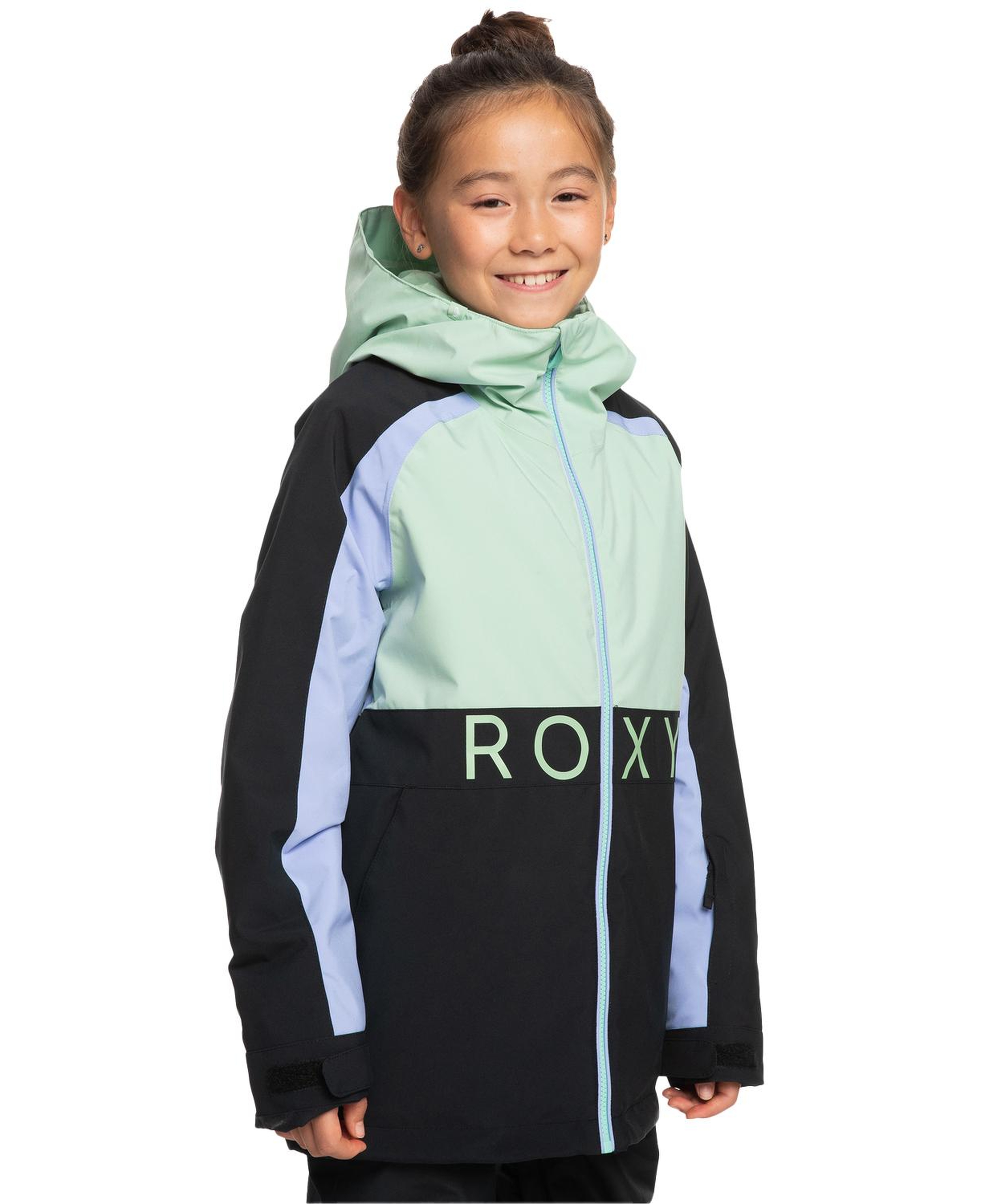 Roxy Snowmist Kız Çocuk Siyah Snowboard Ceketi
