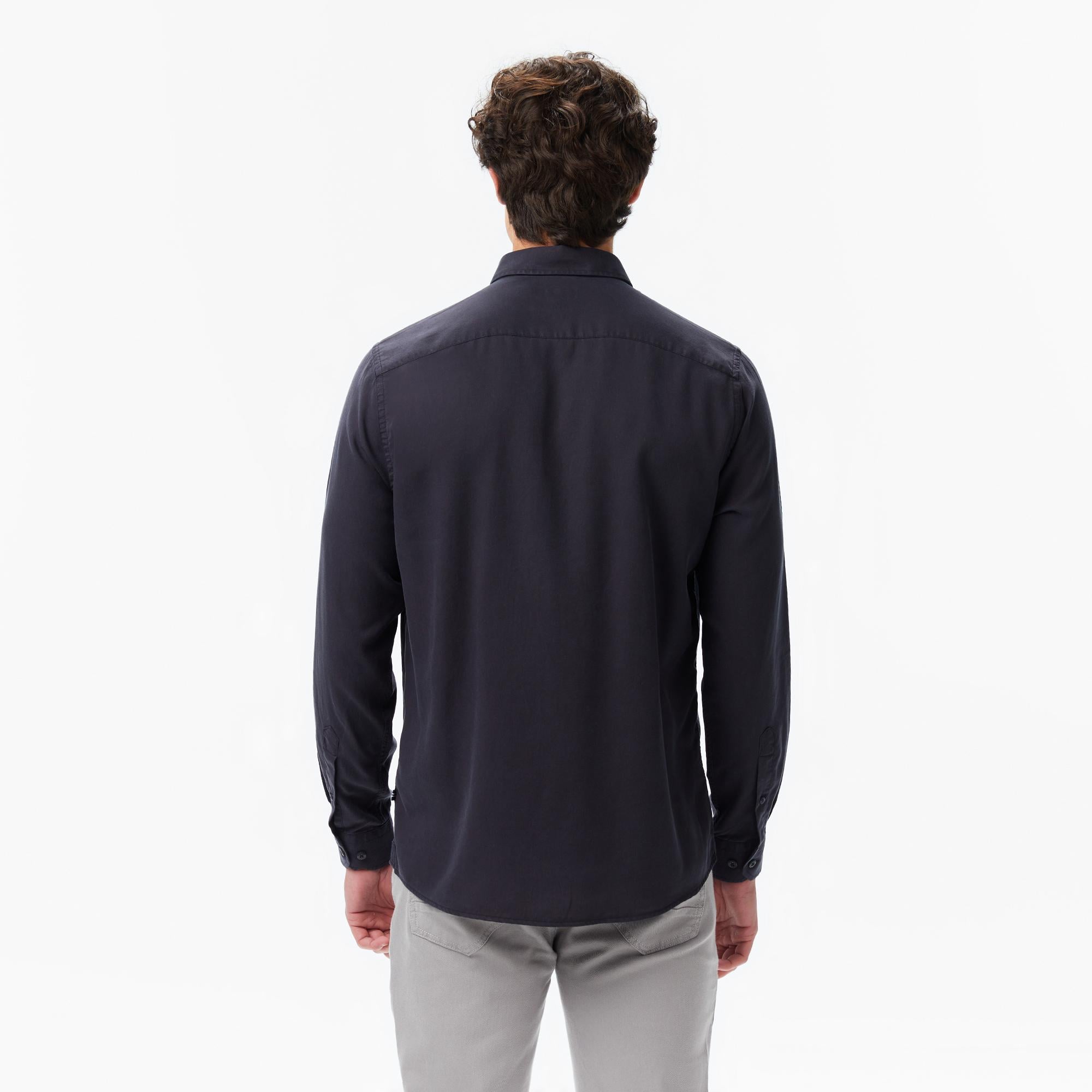 Nautica Erkek Siyah Classic Fit Gömlek
