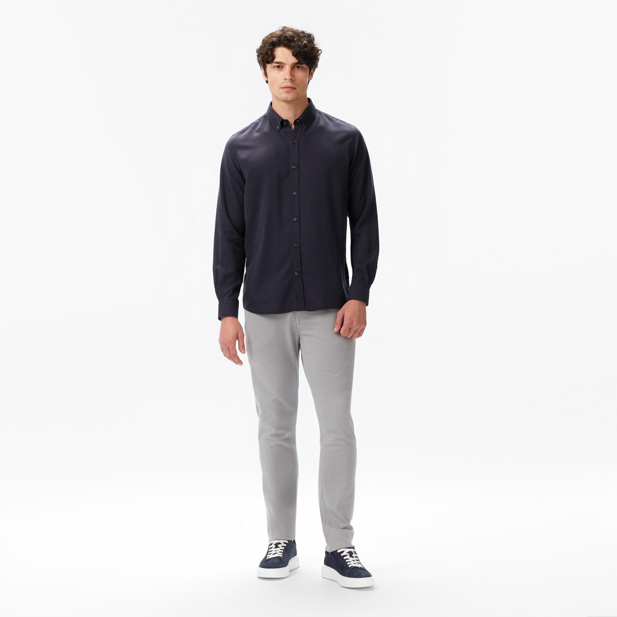 Nautica Erkek Siyah Classic Fit Gömlek