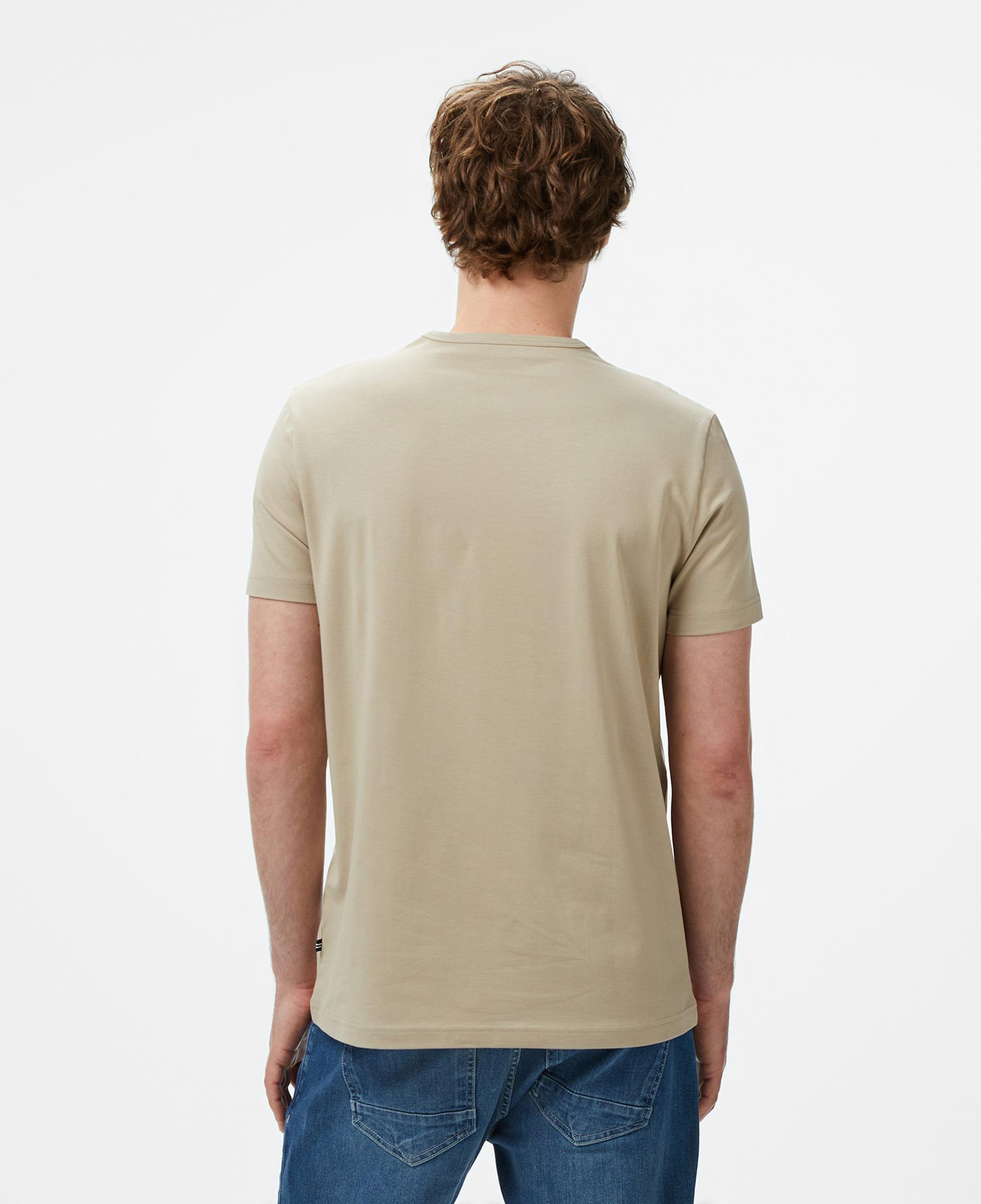 Nautica Erkek Bej Regular Fit T-Shirt
