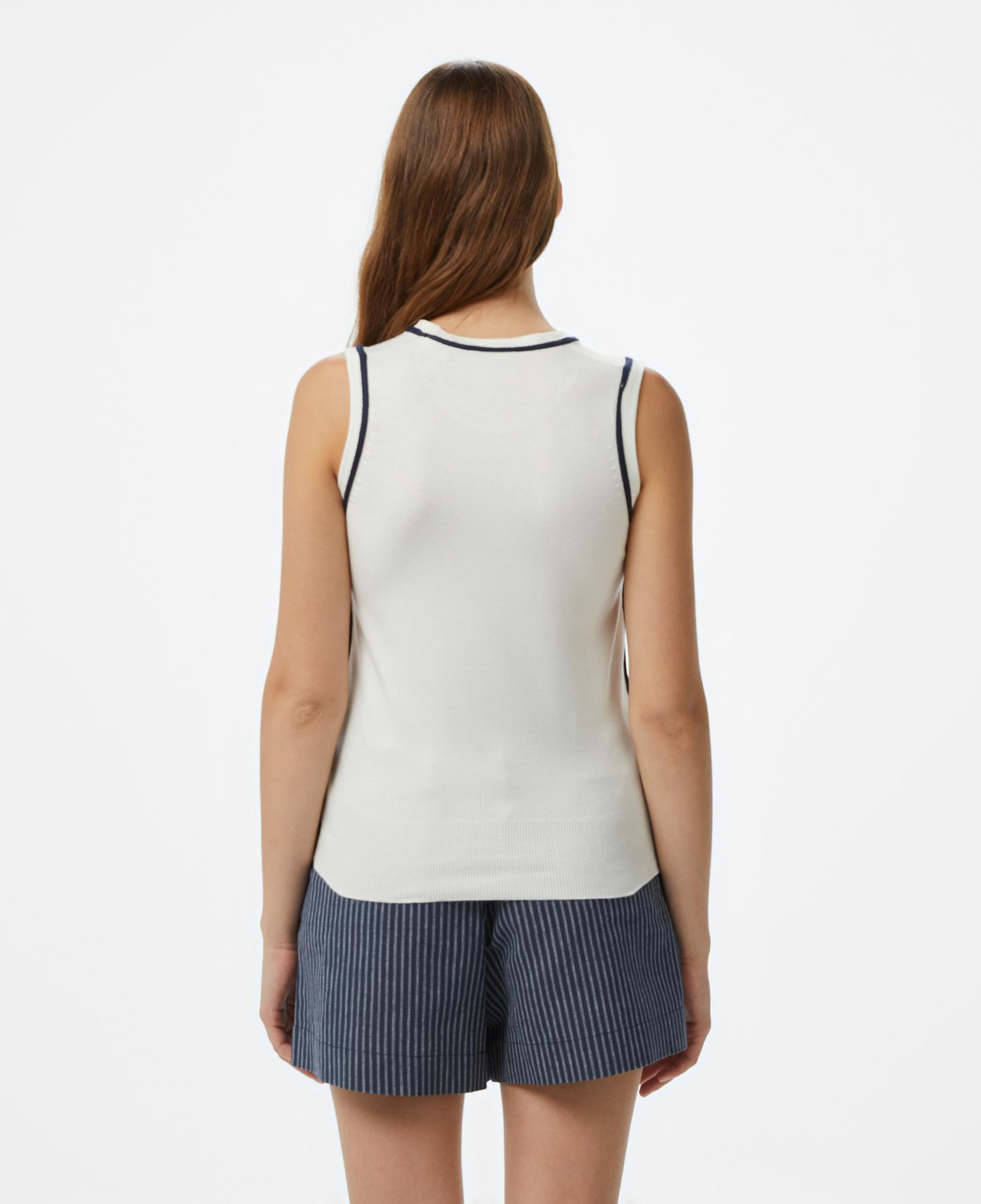 Nautica Kadın Beyaz Slim Fit Triko