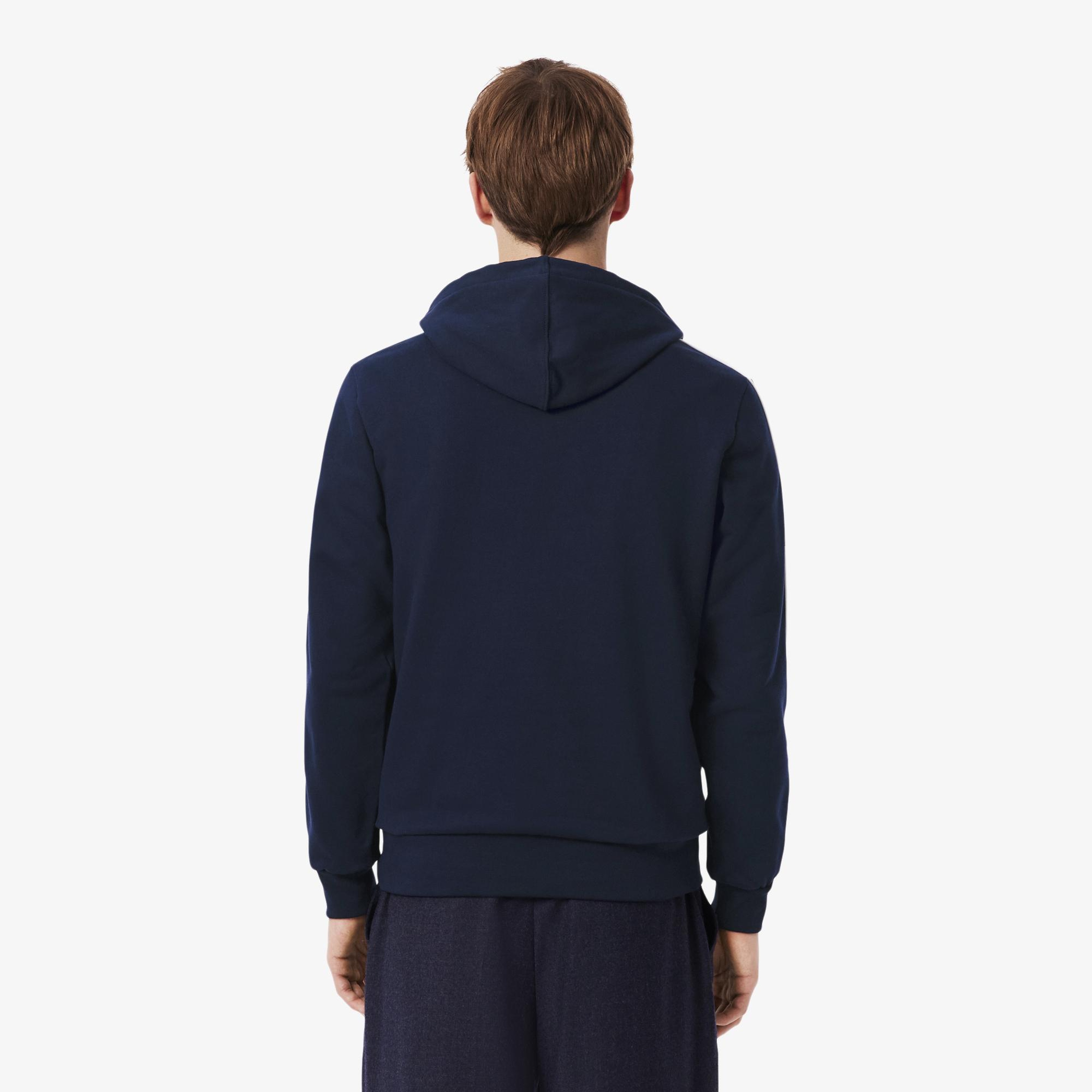 Erkek Classic Fit Kapüşonlu Lacivert Sweatshirt