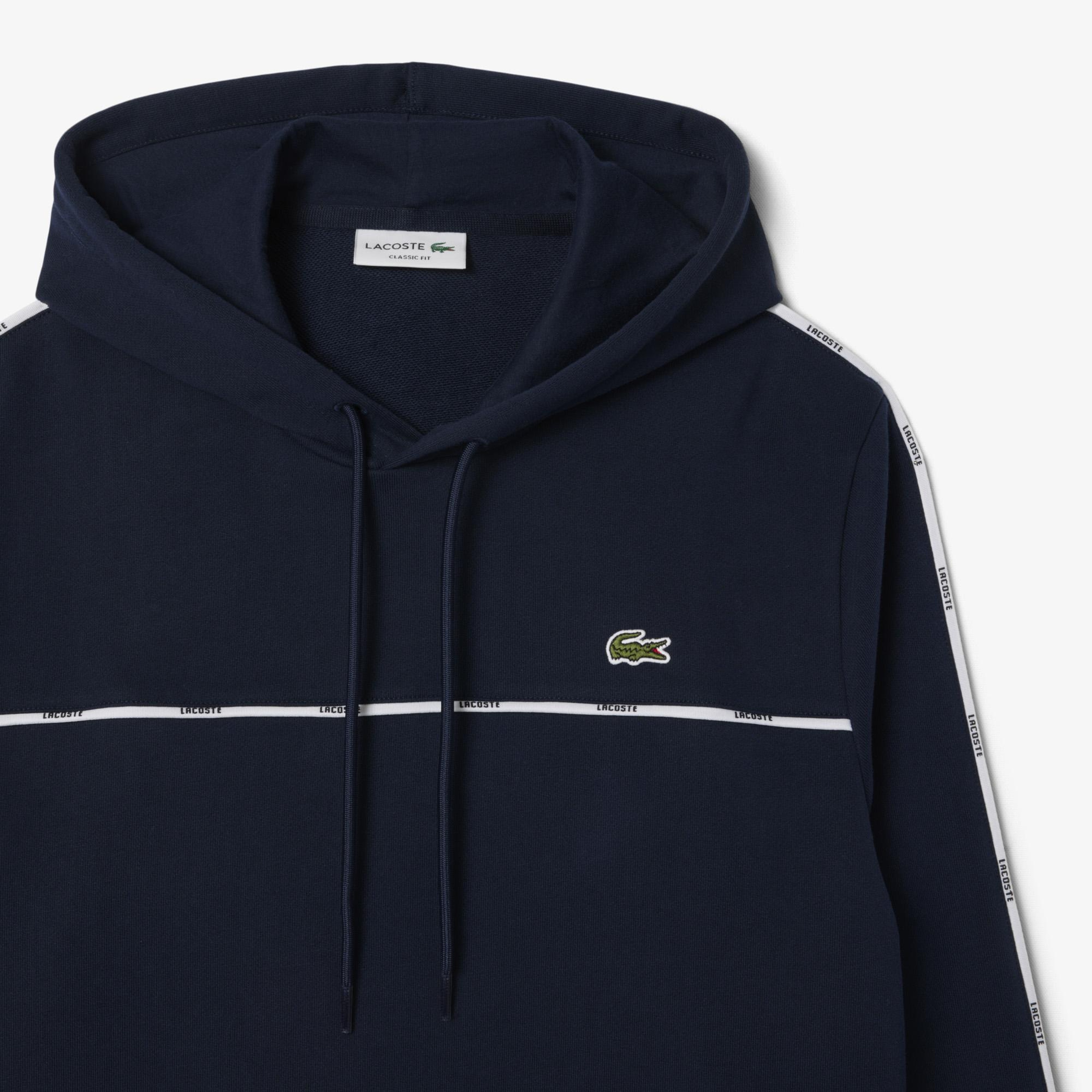 Erkek Classic Fit Kapüşonlu Lacivert Sweatshirt