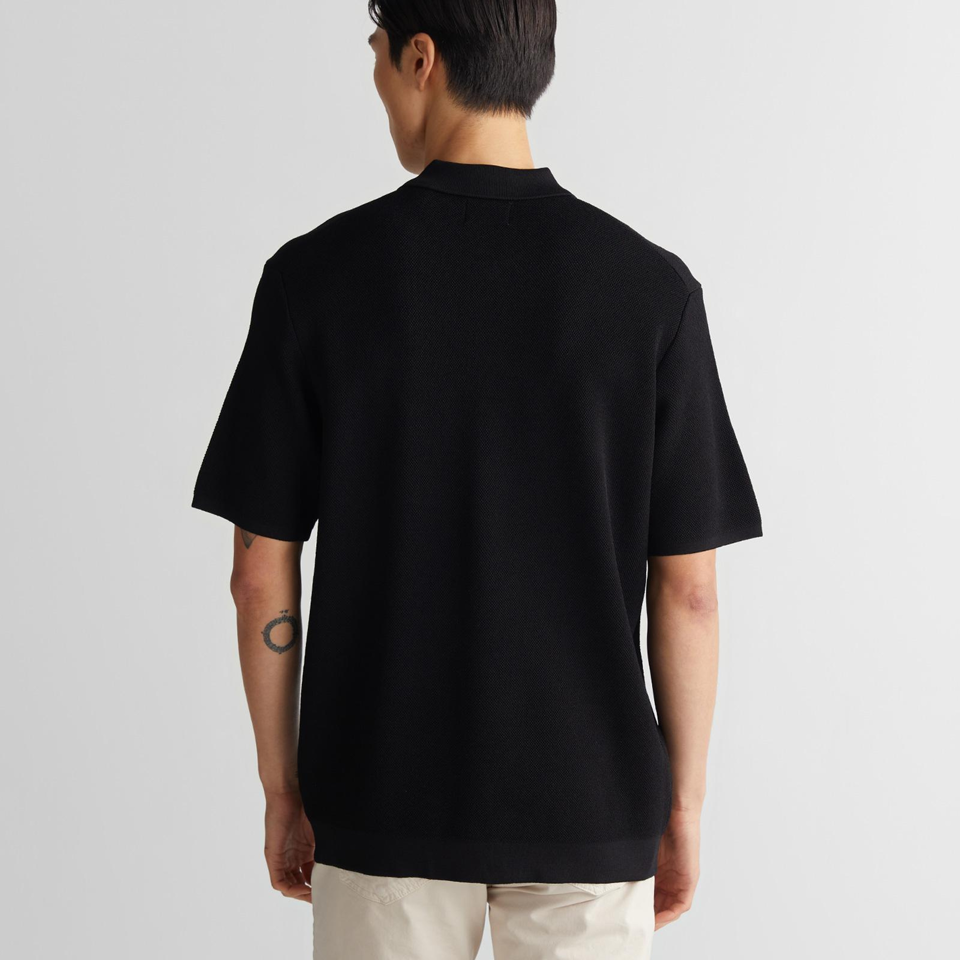 GANT Erkek Siyah Regular Fit Triko Polo
