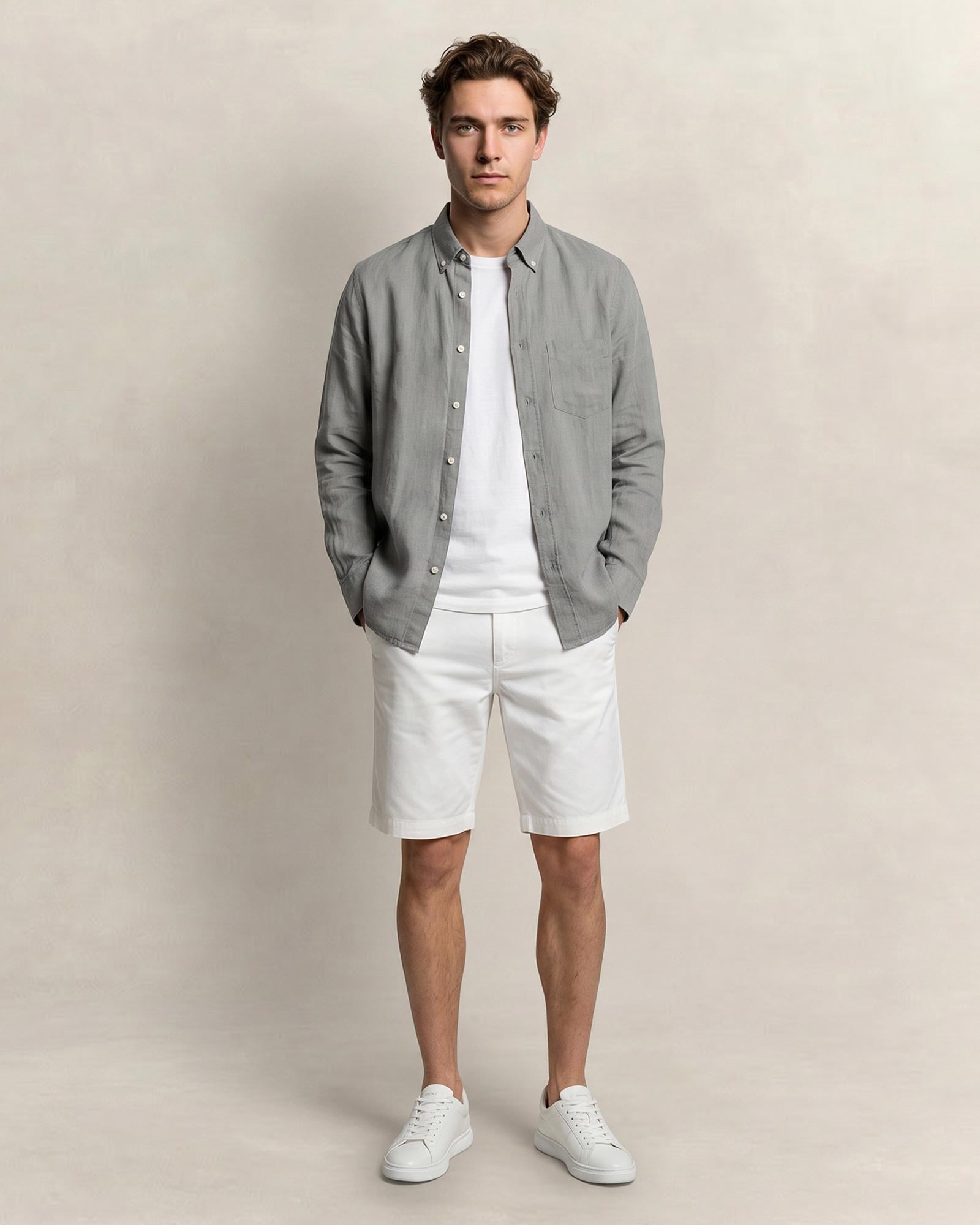 GANT Erkek Yeşil Regular Fit Gömlek