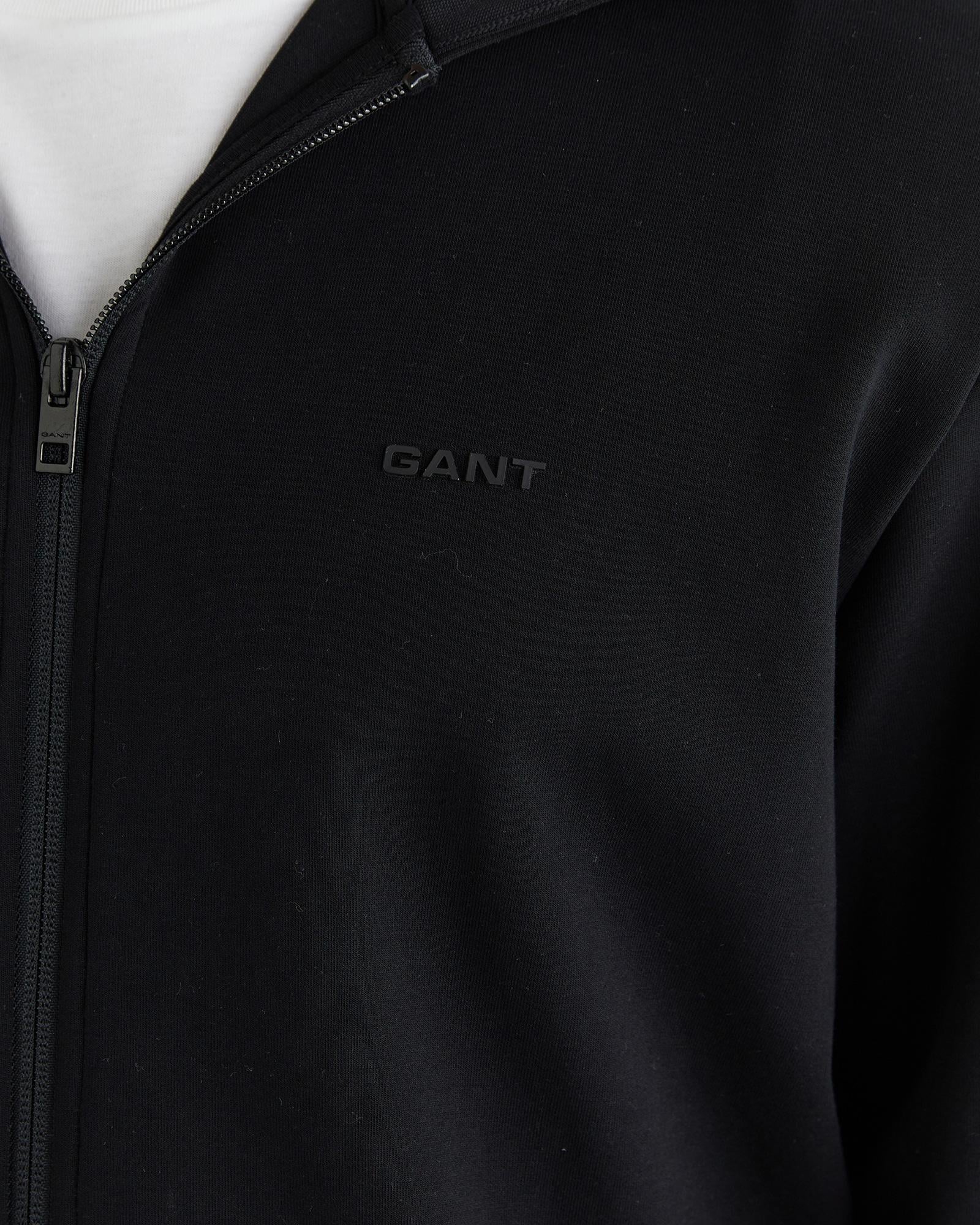 GANT Erkek Siyah Fermuarlı Hırka