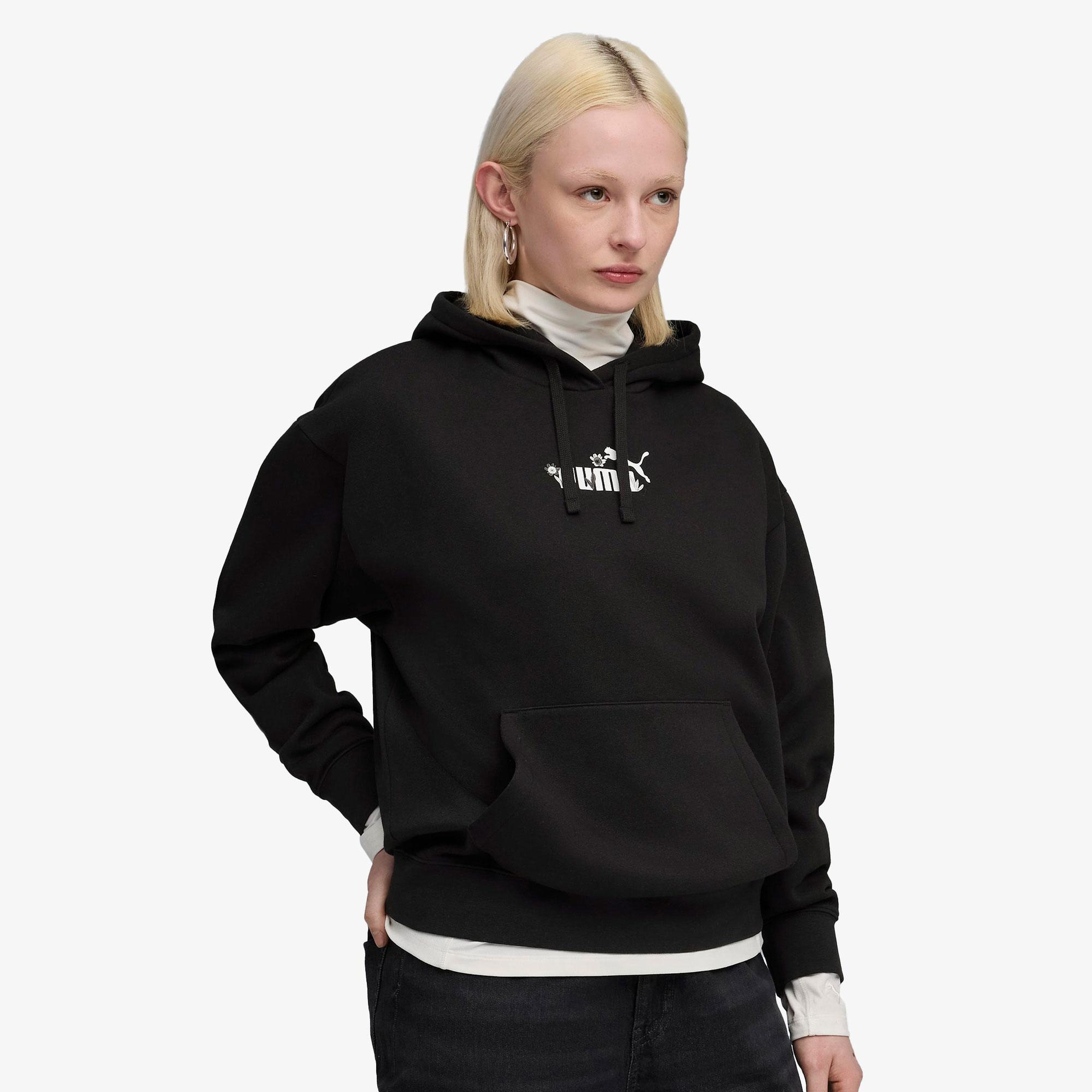 Puma Essential NATURE 2.0  Kadın Siyah Sweatshirt