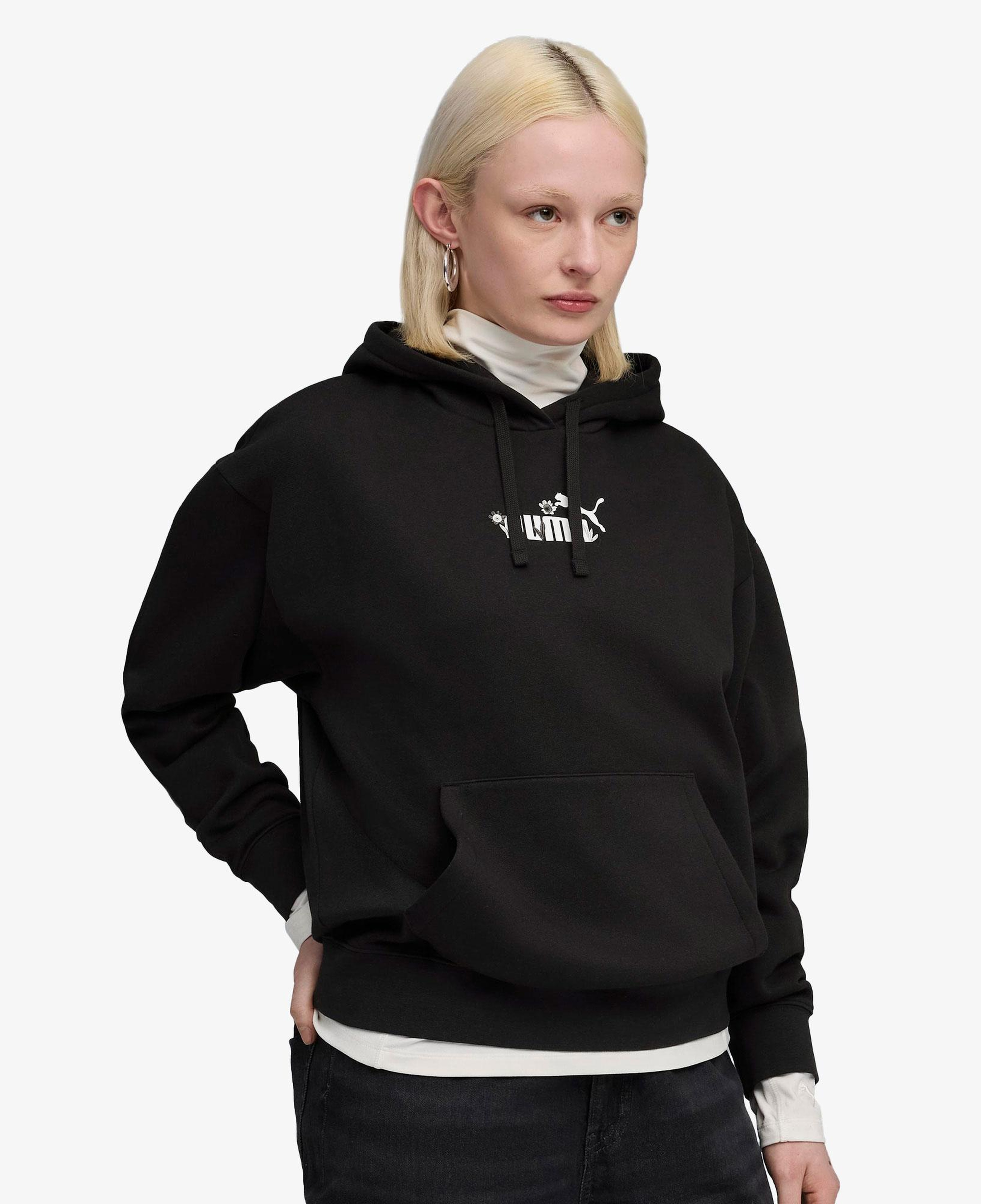 Puma Essential NATURE 2.0 Kadın Siyah Sweatshirt