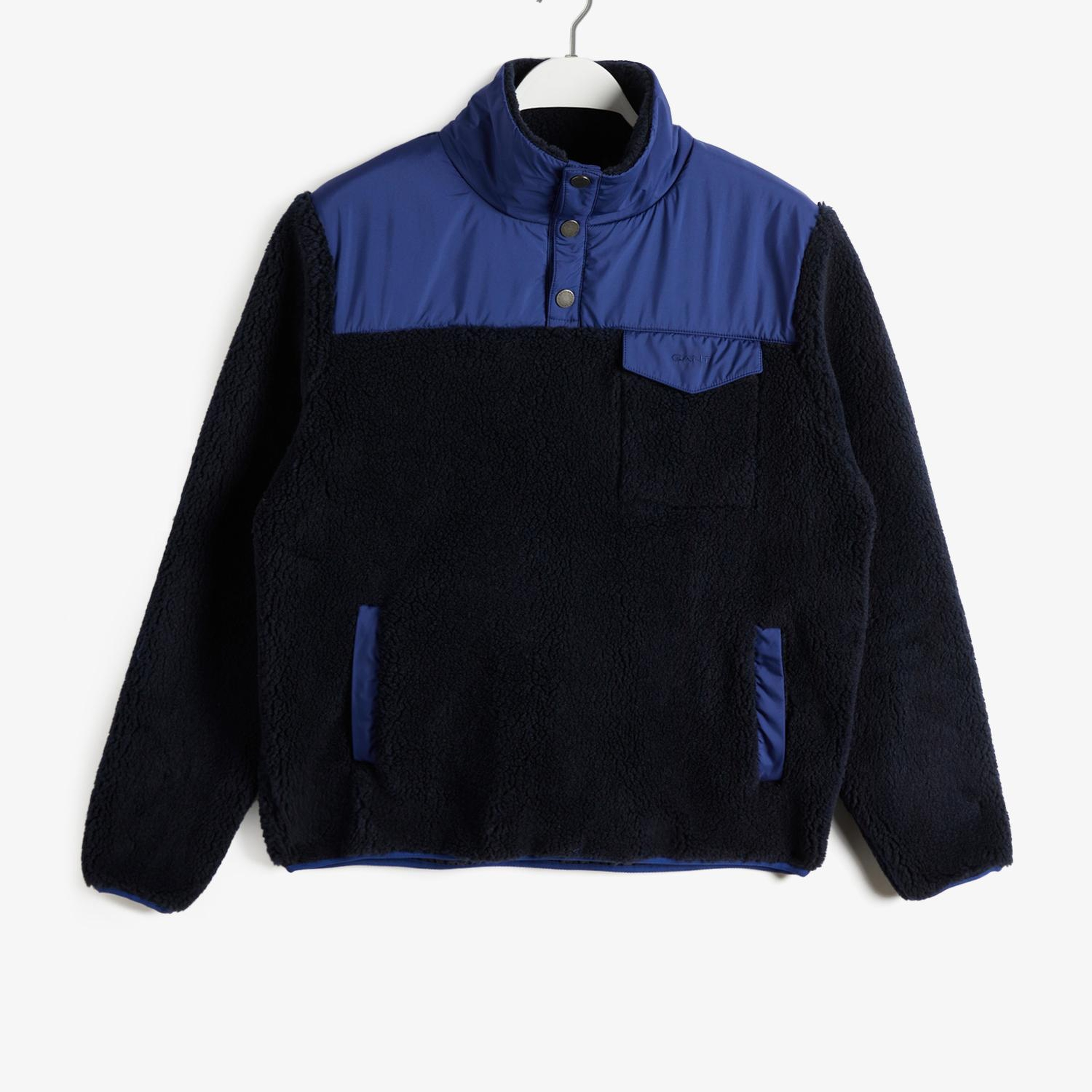 GANT Erkek Lacivert Regular Fit Dik Yaka Sweatshirt