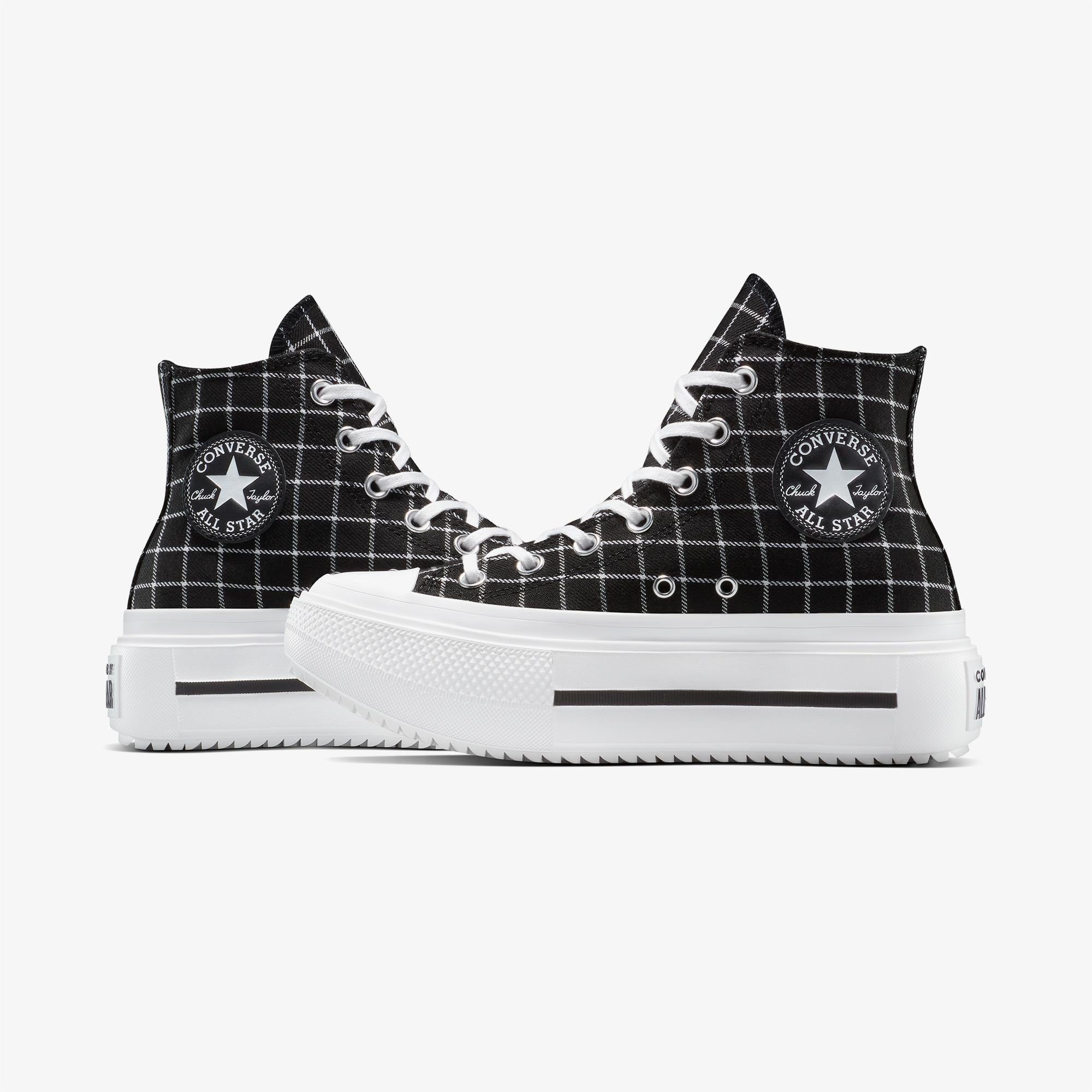 Converse Chuck Taylor All Star Lift Double Stack Platform Kadın Siyah Sneaker