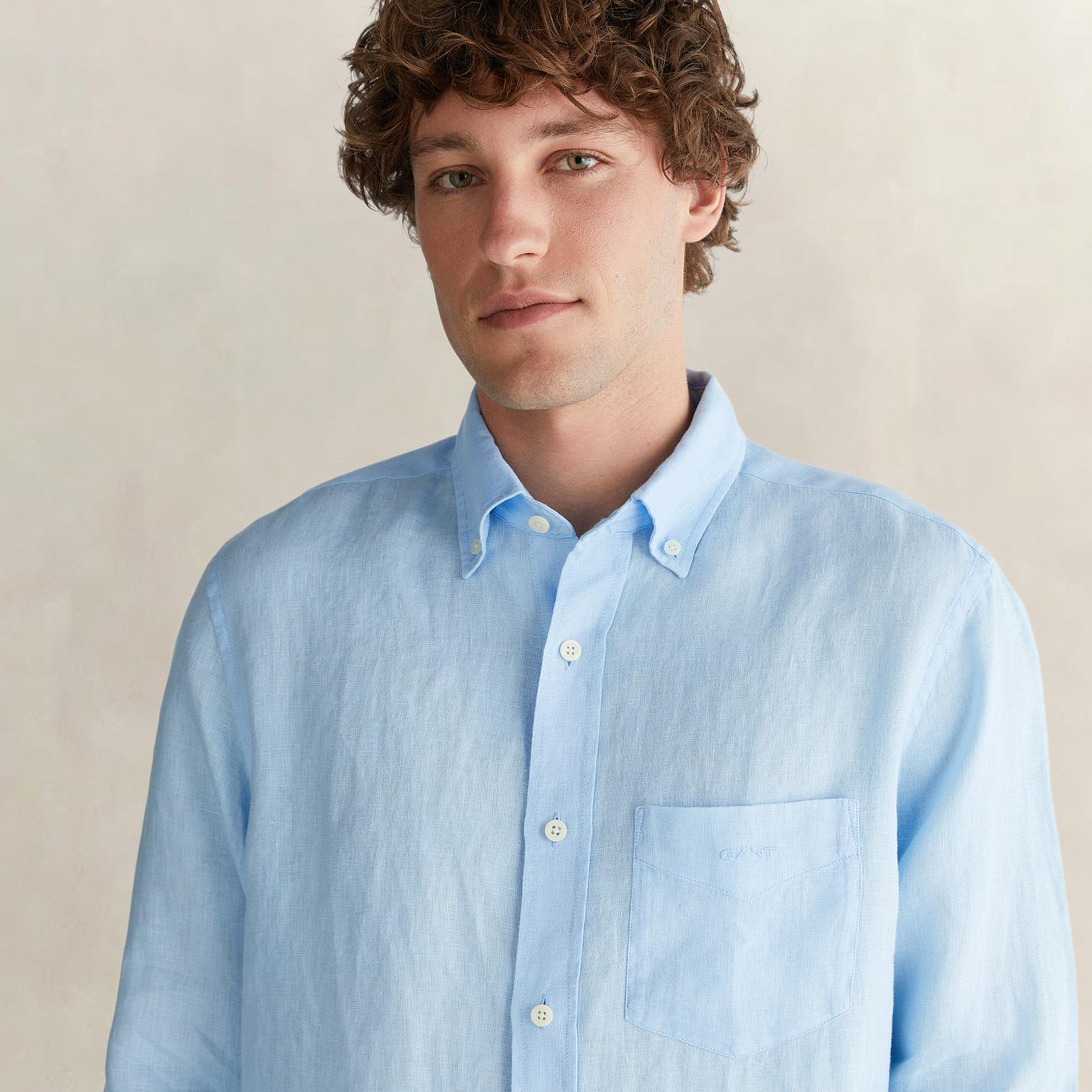 GANT Erkek Mavi Regular Fit Gömlek