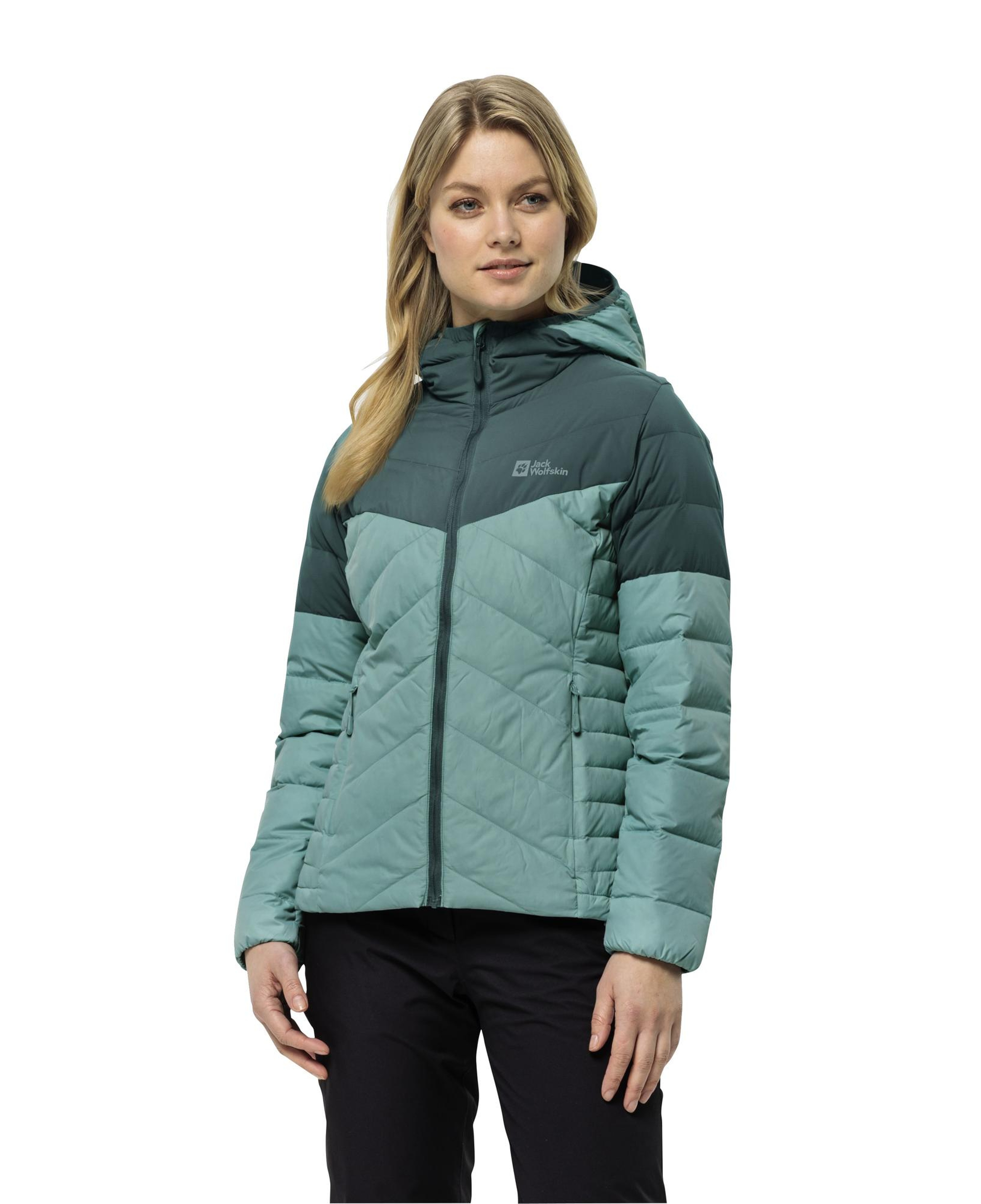 Jack Wolfskin Tundra Do Hoody Kadın Yeşil Outdoor Ceketi