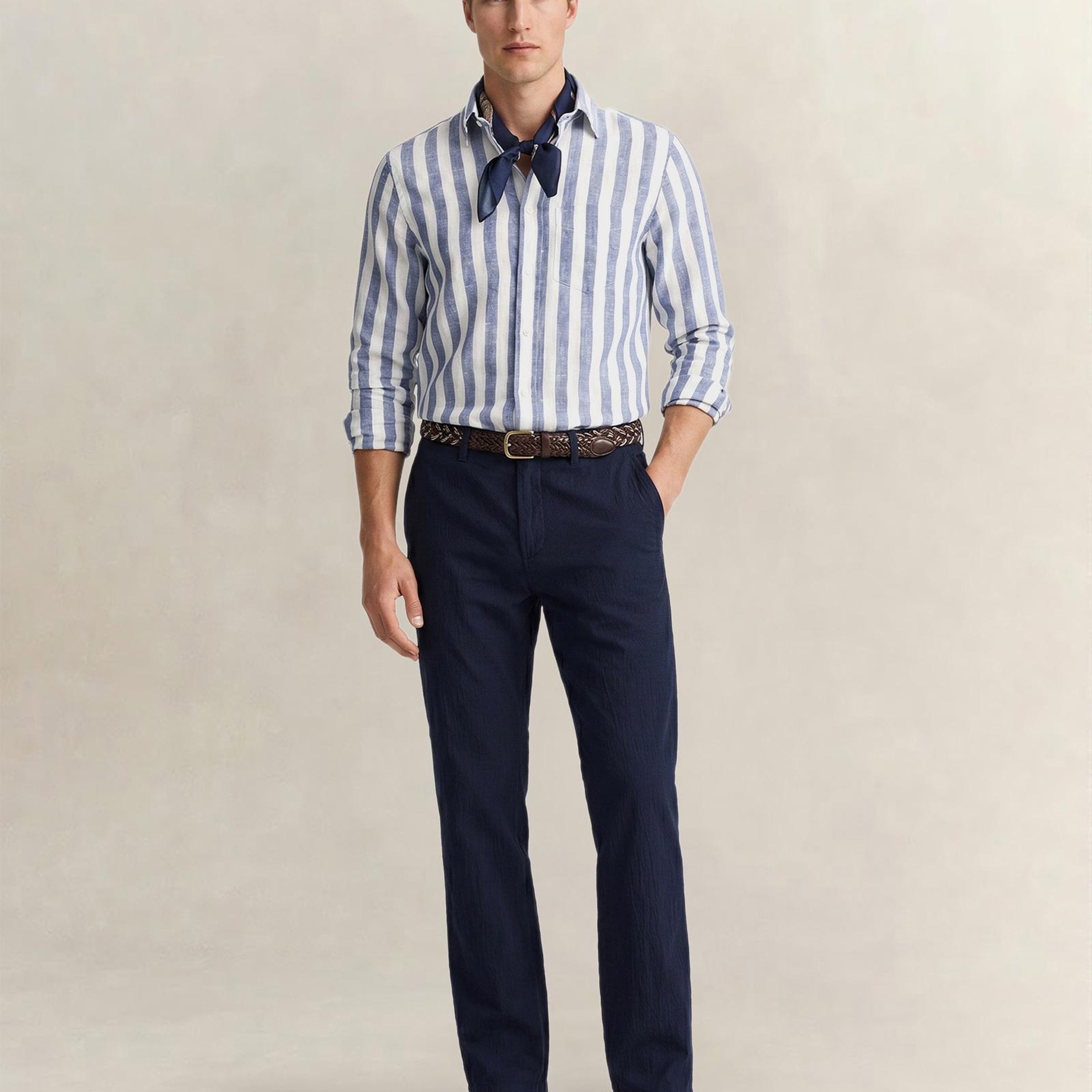 GANT Erkek Lacivert Regular Fit Pantolon