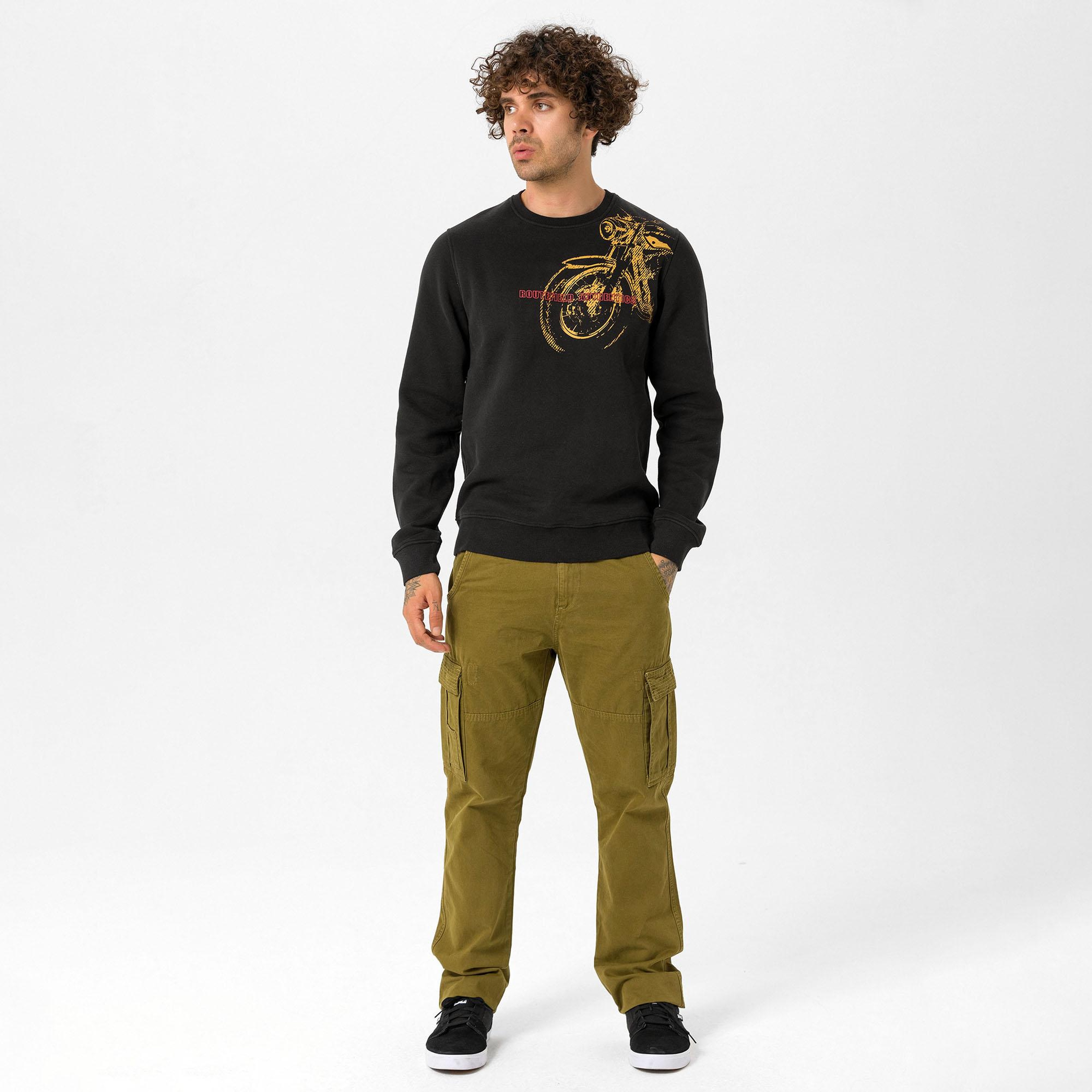 Routefield Harv Erkek Siyah Sweat
