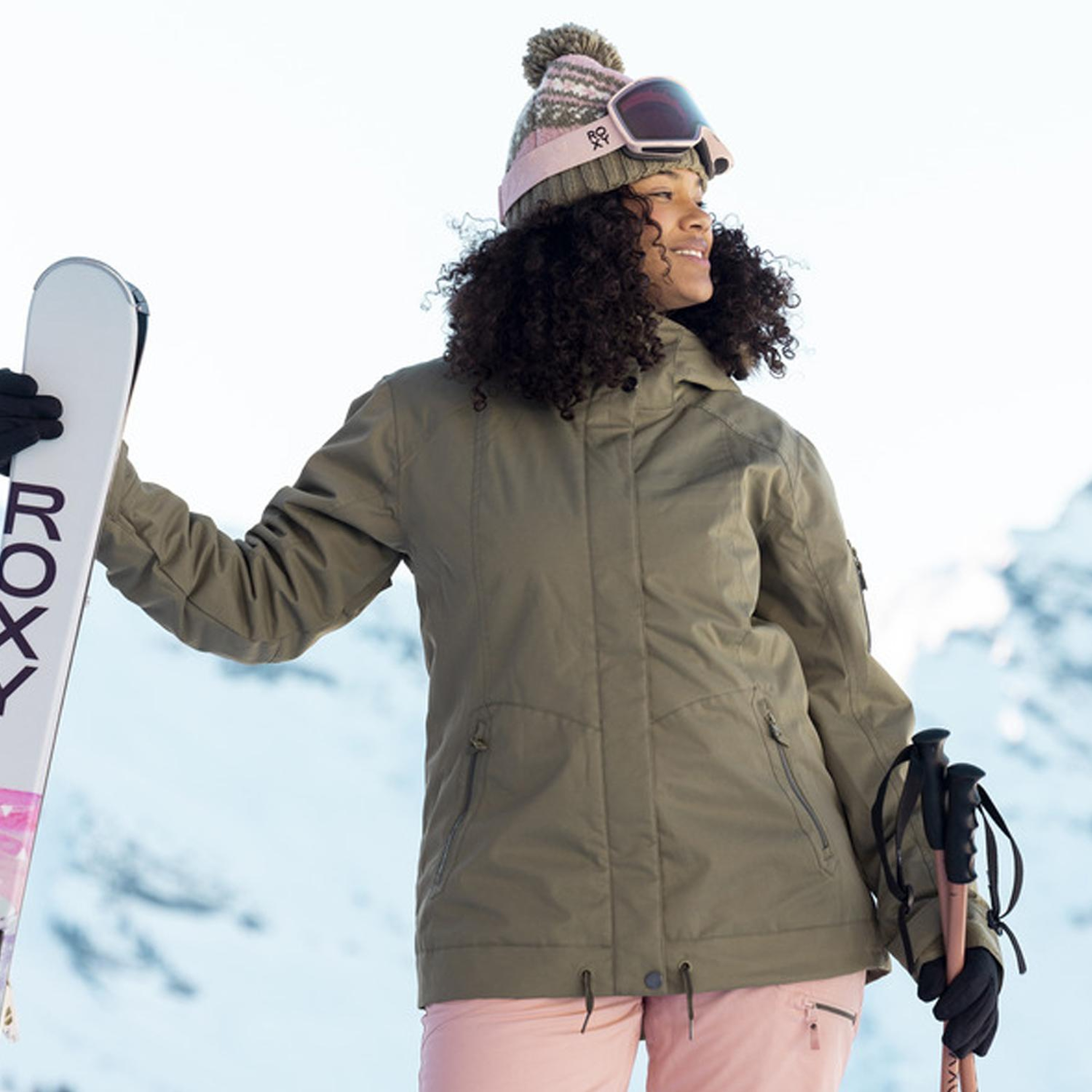Roxy Meade Kadın Yeşil Snowboard Ceketi