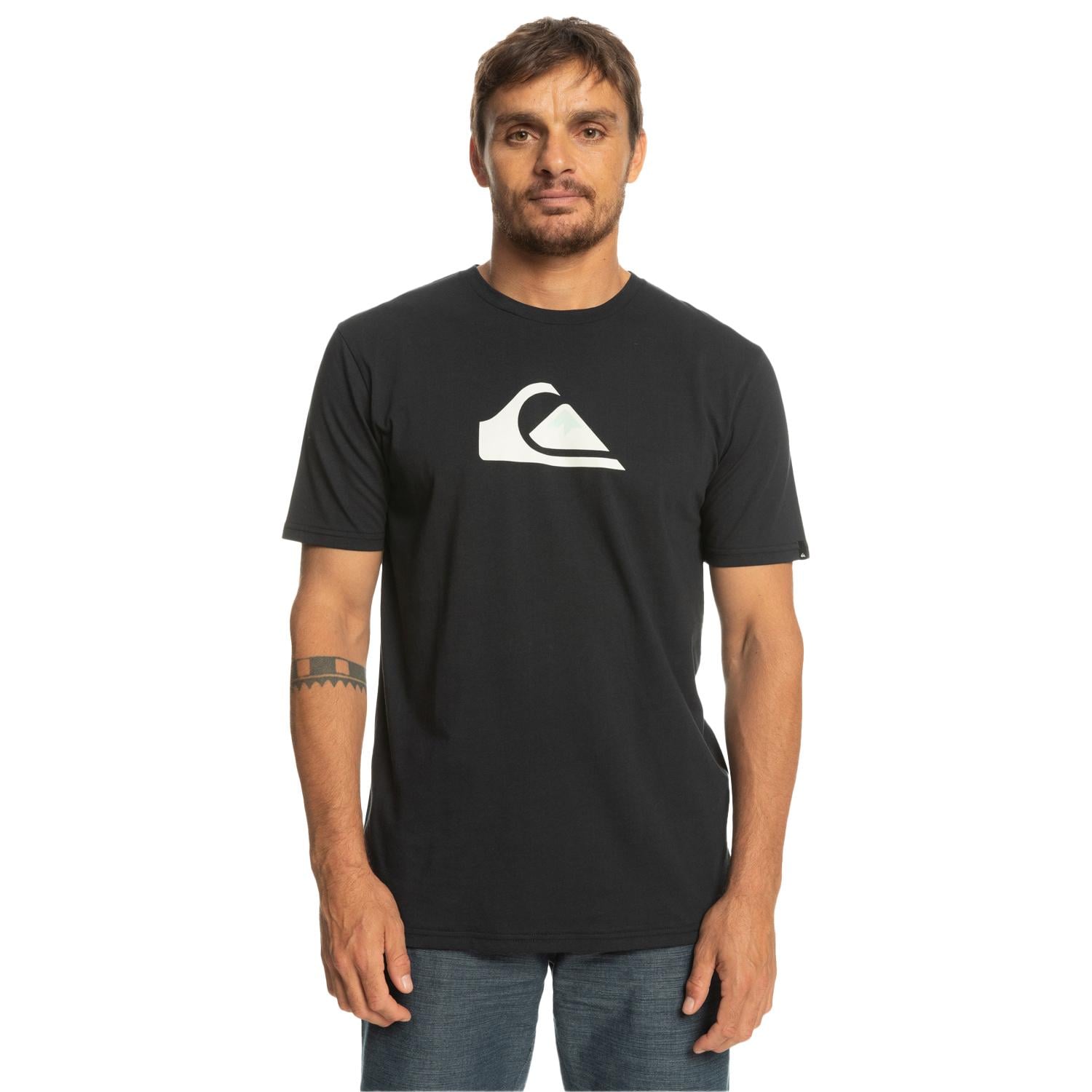 Quiksilver Complogo Erkek Siyah Tişört