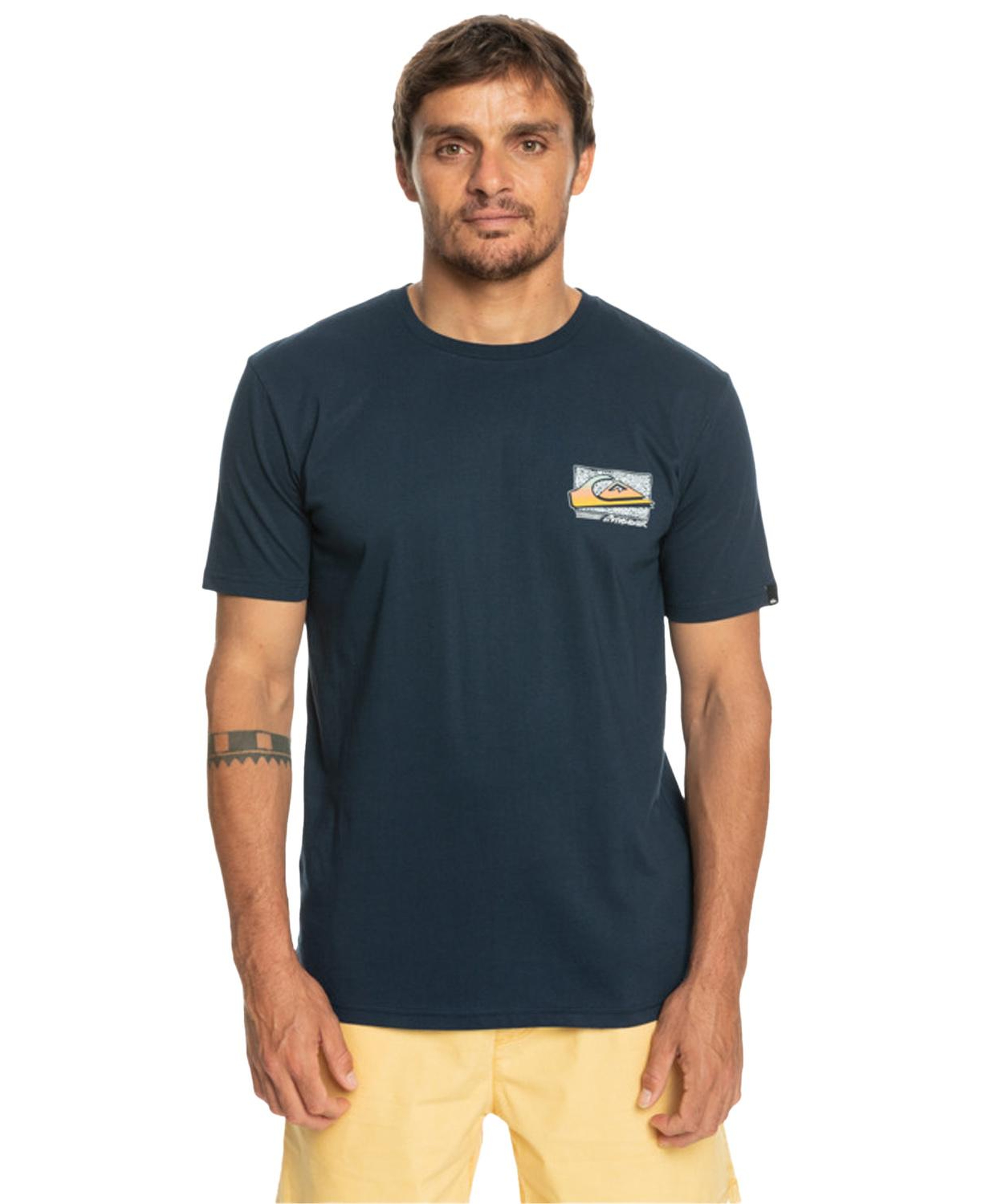 Quiksilver Retrofade Erkek Mavi Tişört