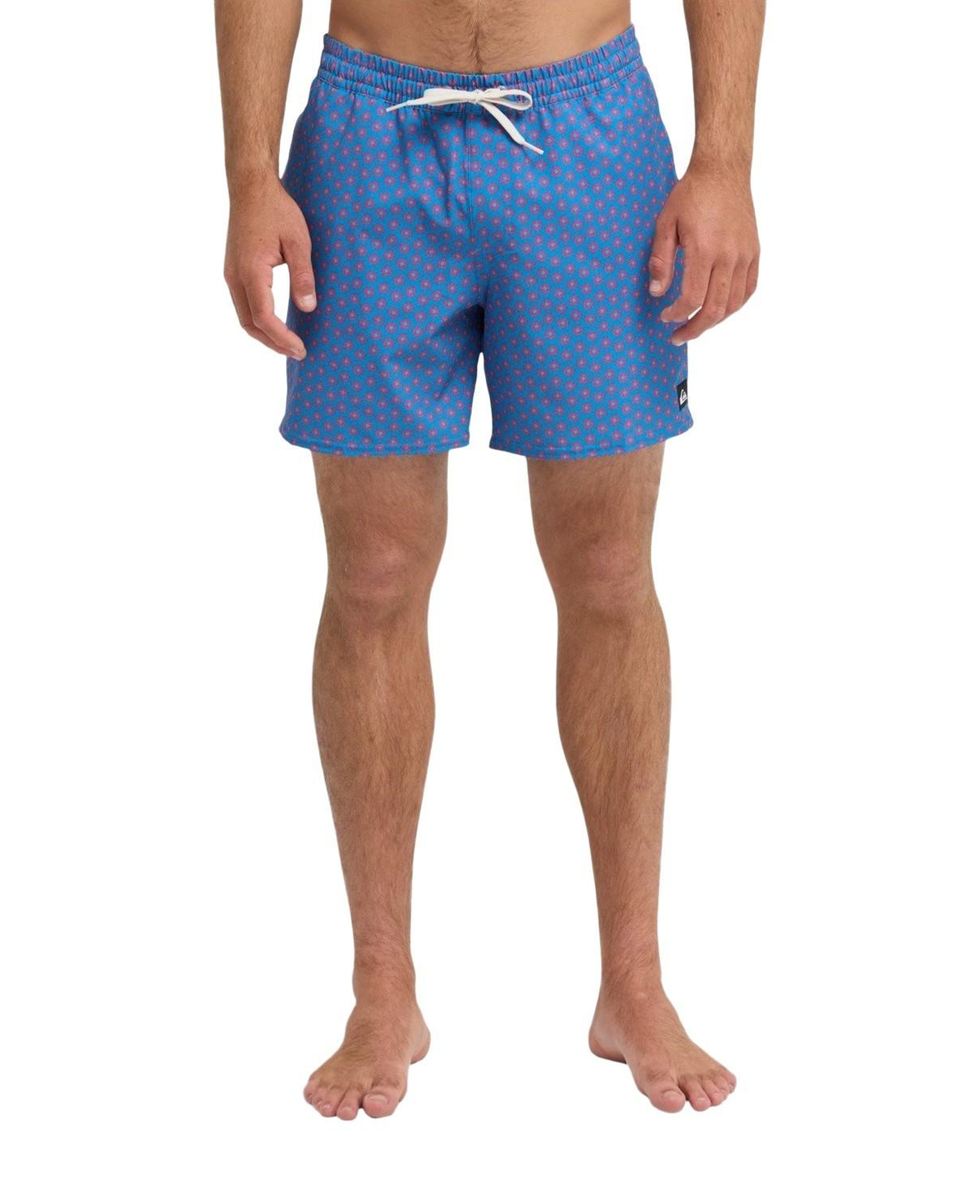 Quiksilver Stretch Printed Erkek Mor Volley Short