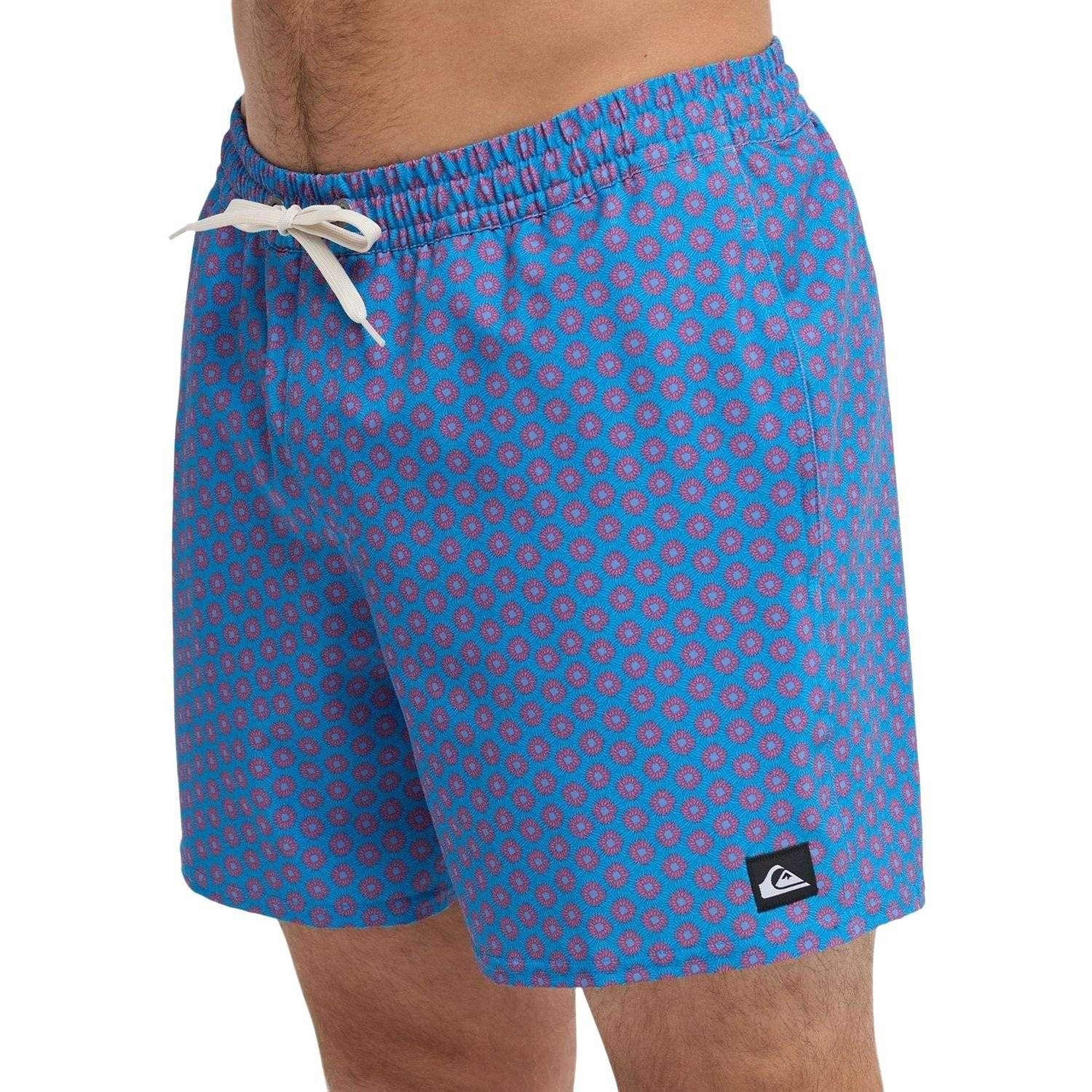 Quiksilver Stretch Printed Erkek Mor Volley Short