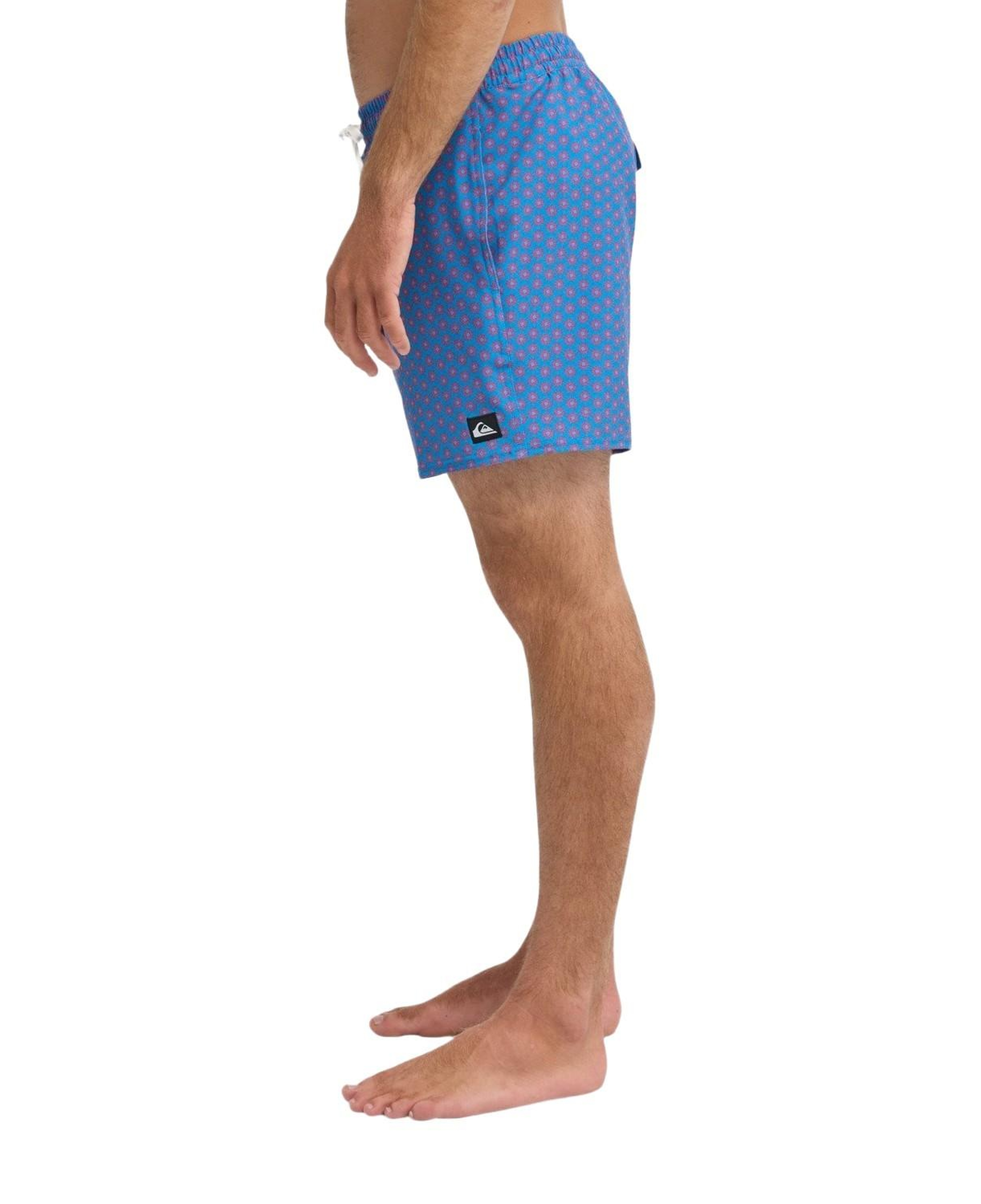 Quiksilver Stretch Printed Erkek Mor Volley Short