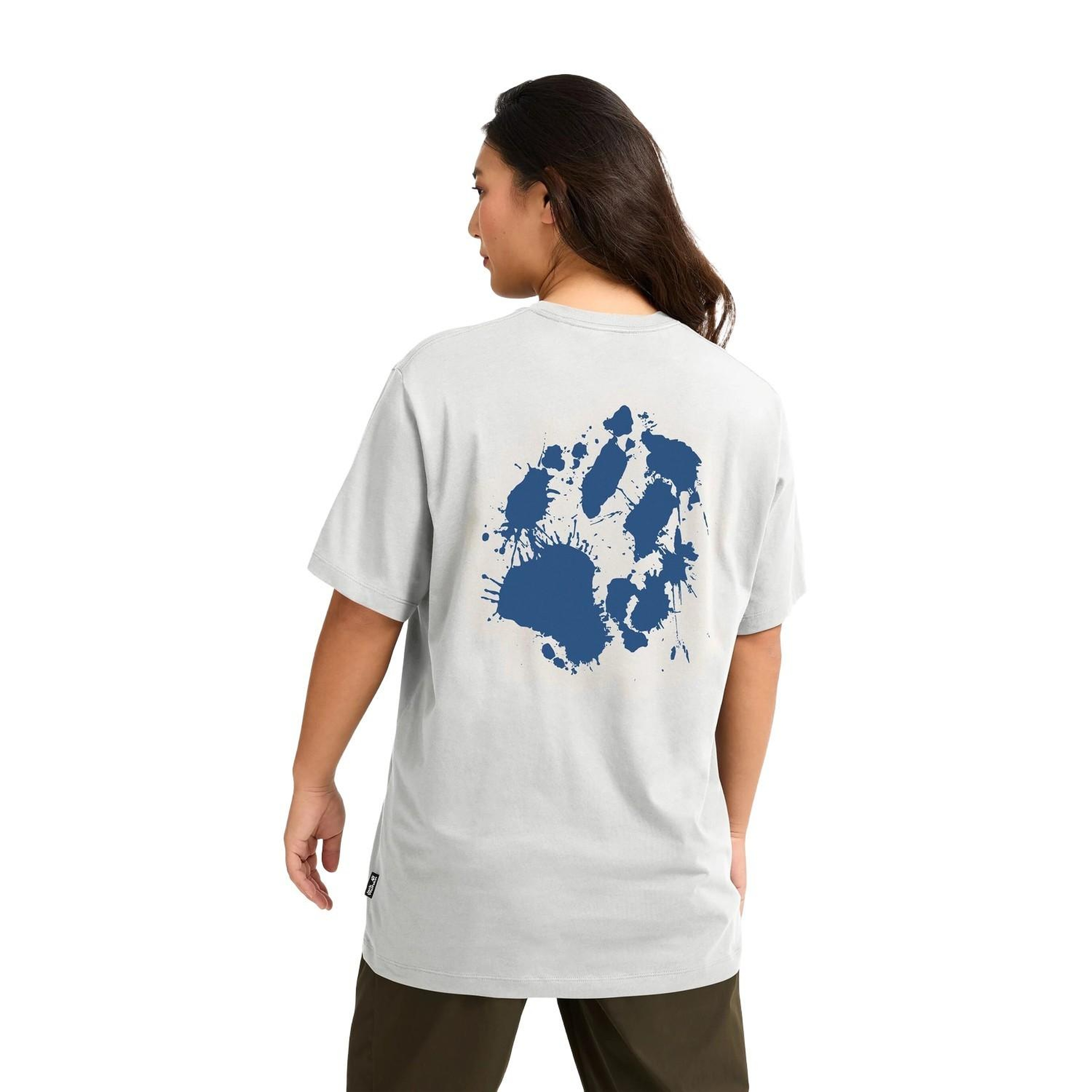 Jack Wolfskin Live Wild Unisex Beyaz Tişört