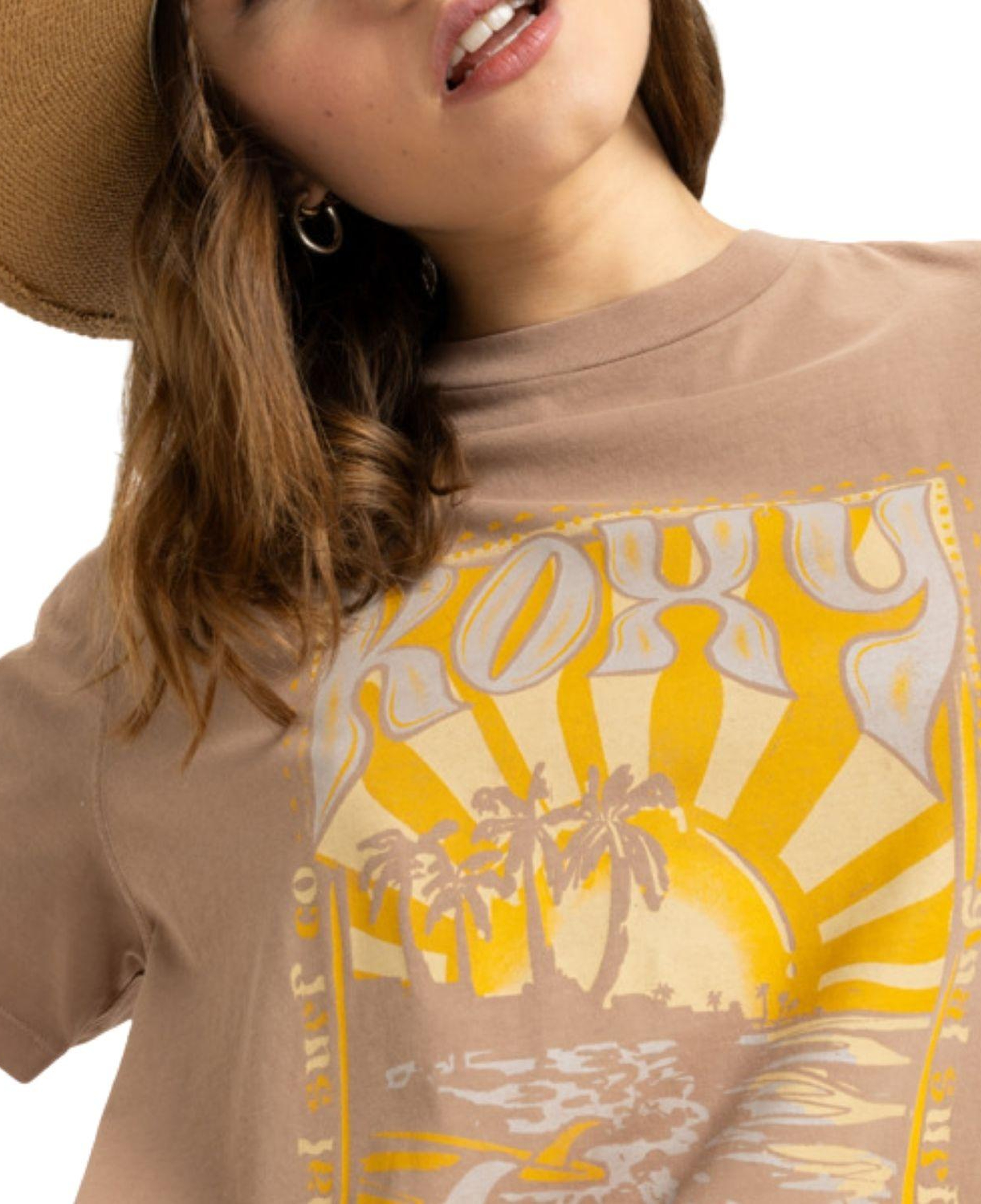 Roxy Sunnyoversize Enzyme Wash Kadın Tişört